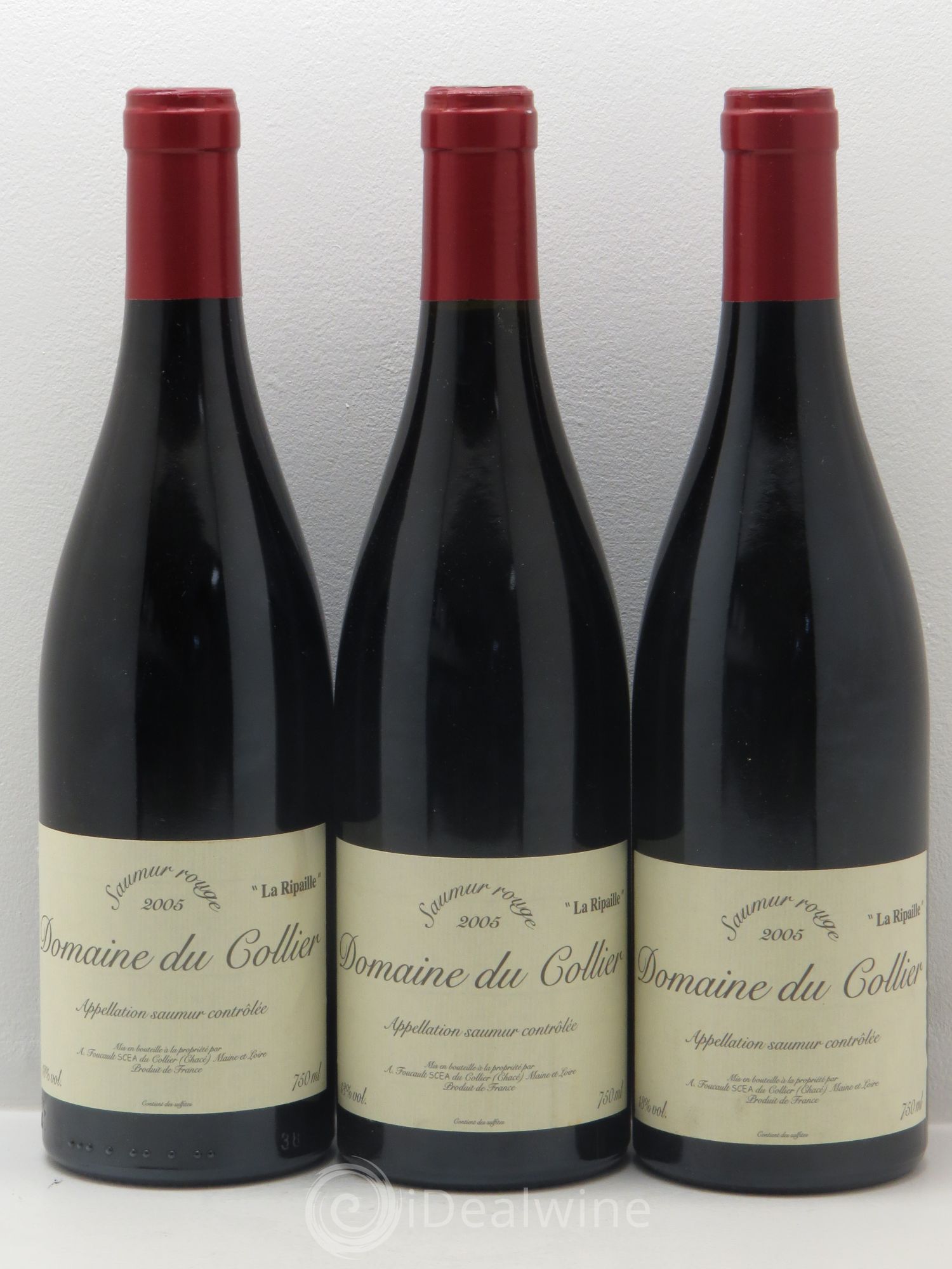 Saumur La Ripaille Domaine du Collier 2005 - Lot de 3 bouteilles - 0