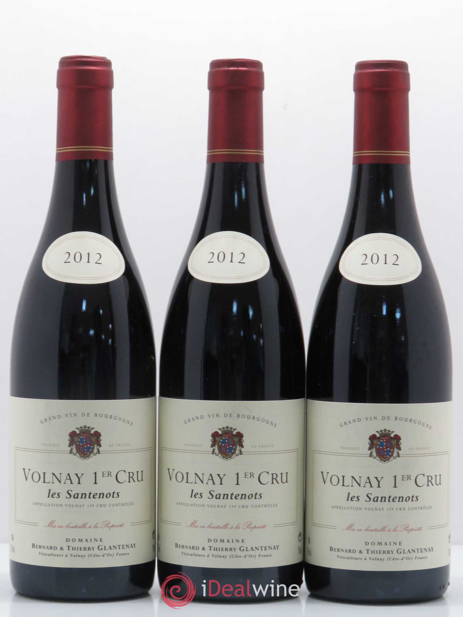 Volnay 1er Cru Les Santenots Bernard et Thierry Glantenay (Domaine) 2012 - Lot de 6 bouteilles - 1