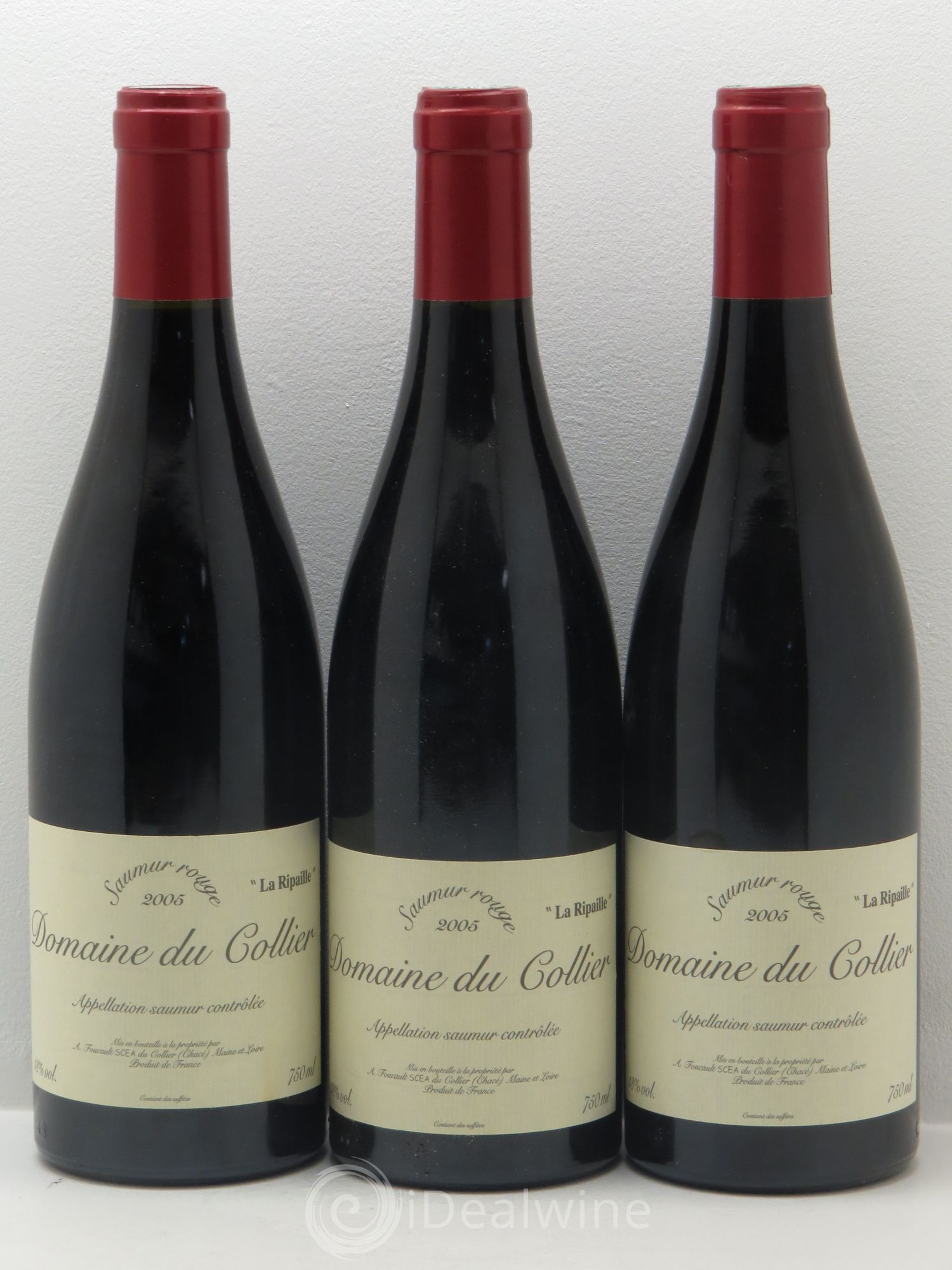Saumur La Ripaille Domaine du Collier 2005 - Lot de 3 bouteilles - 0