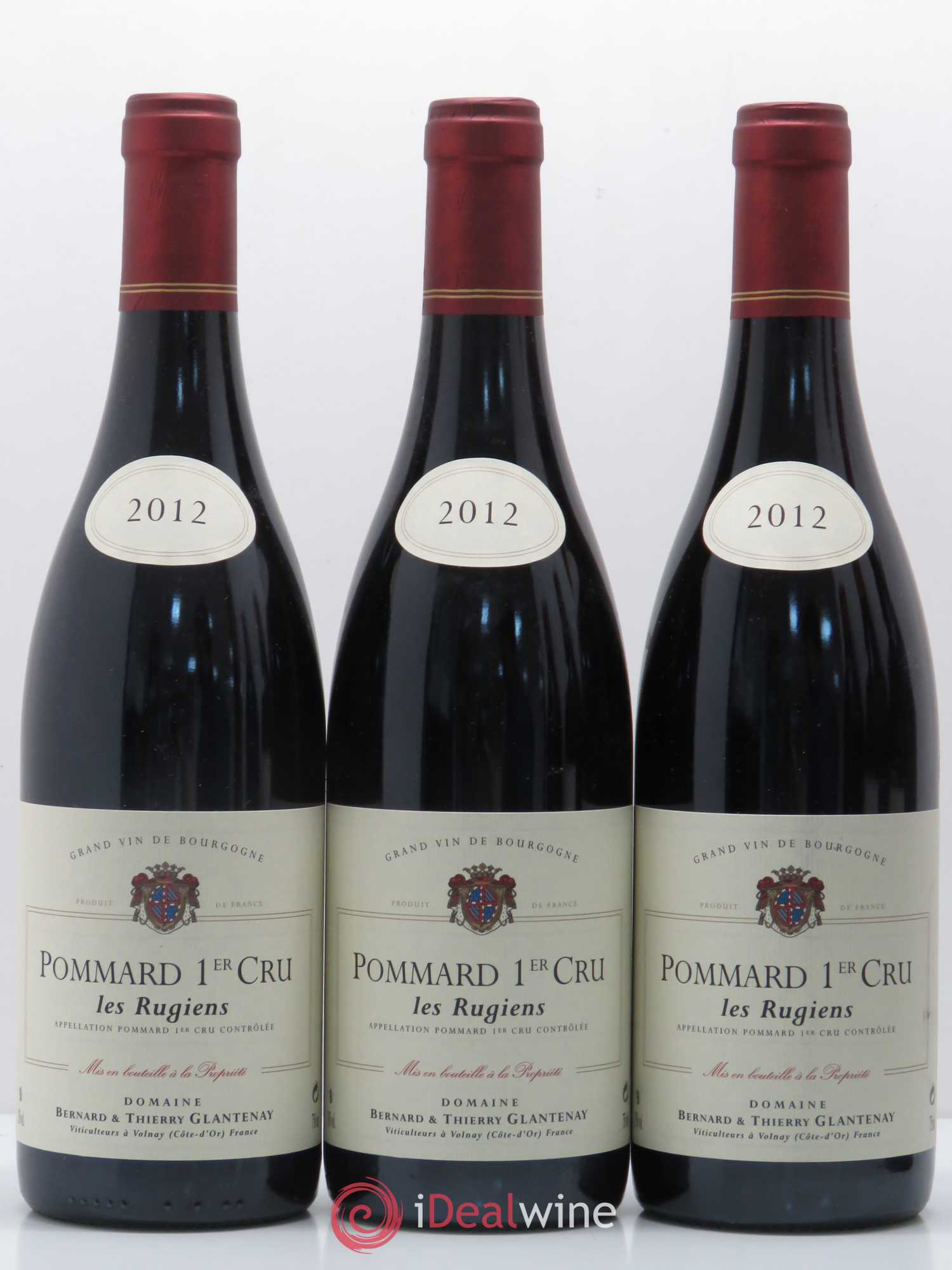 Pommard 1er Cru Les Rugiens Bernard et Thierry Glantenay (Domaine) 2012 - Lot de 6 bouteilles - 1