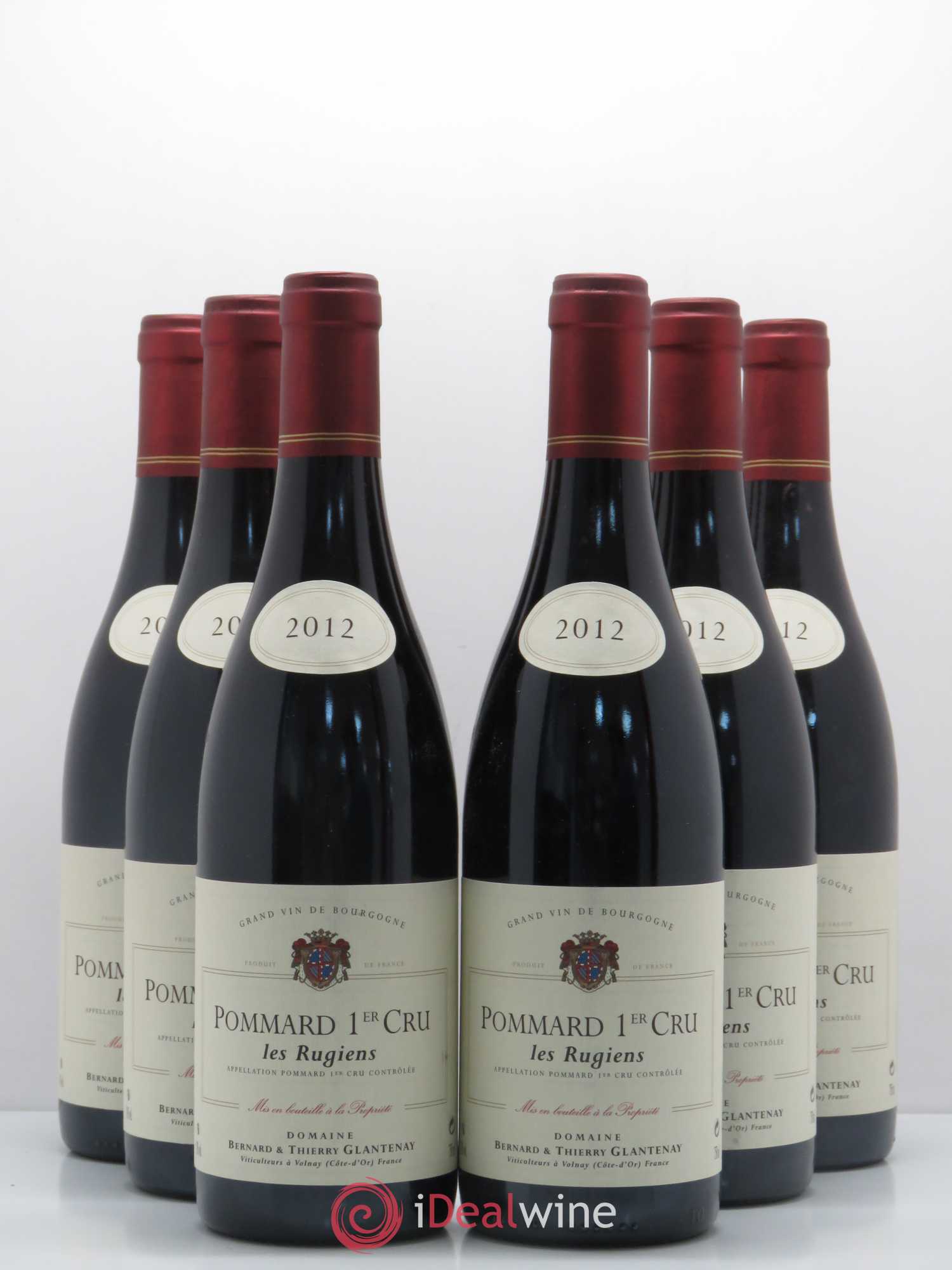 Pommard 1er Cru Les Rugiens Bernard et Thierry Glantenay (Domaine) 2012 - Lot de 6 bouteilles - 0