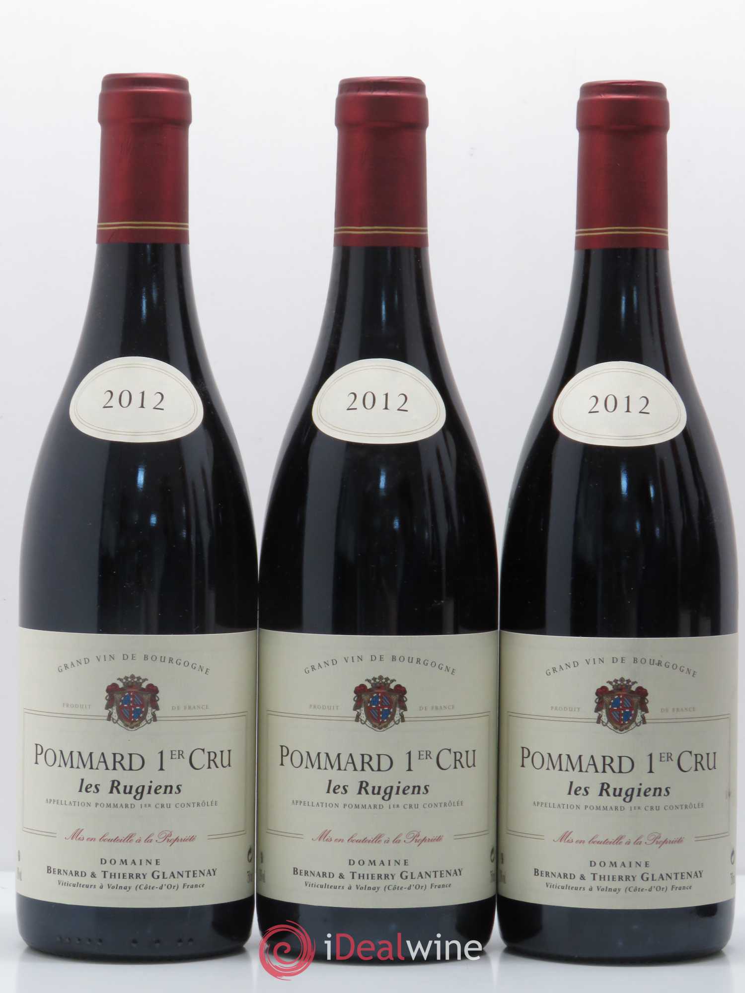 Pommard 1er Cru Les Rugiens Bernard et Thierry Glantenay (Domaine) 2012 - Lot de 3 bouteilles - 0