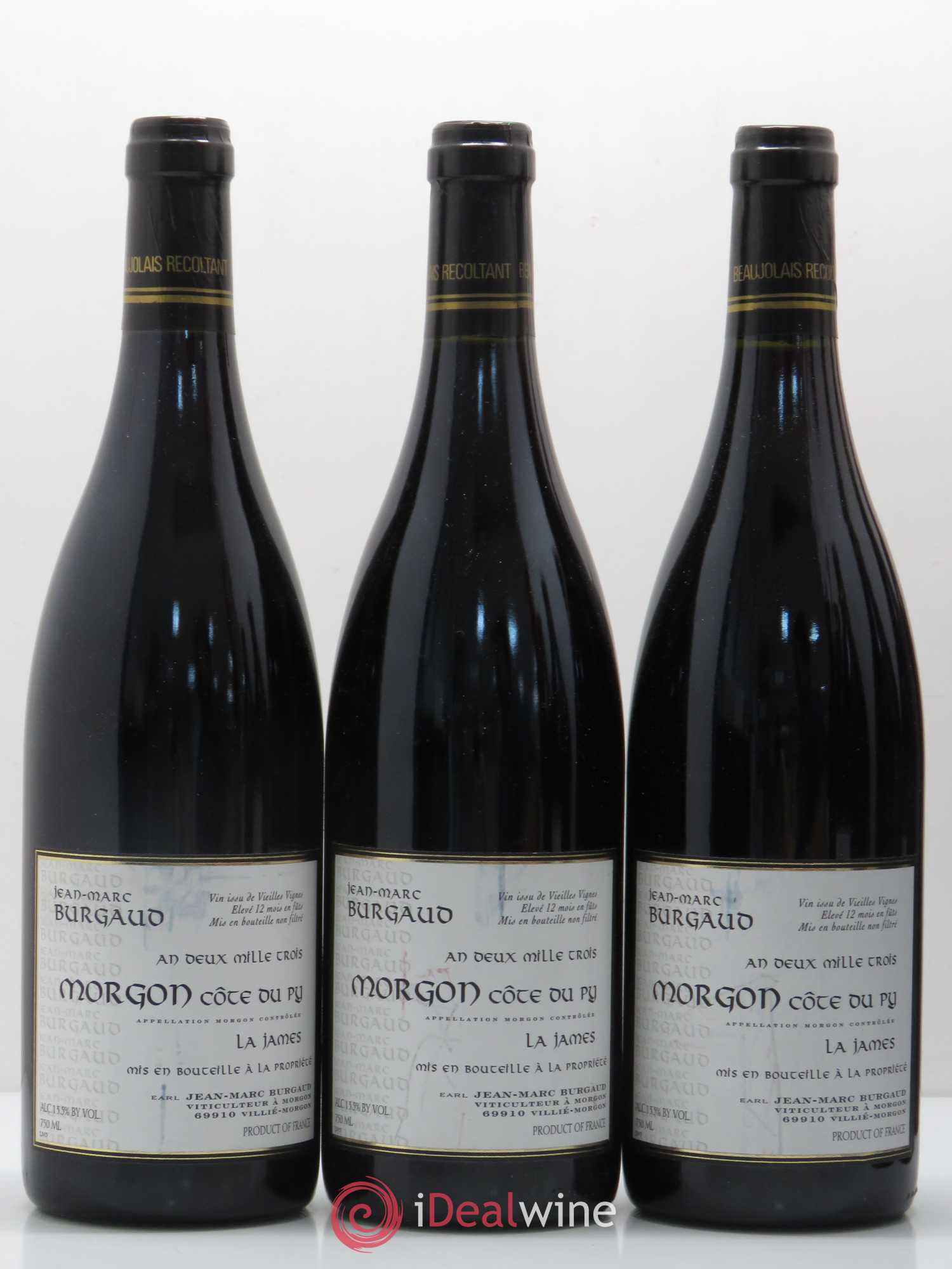 Morgon Côte du Py James Jean-Marc Burgaud (Domaine) 2003 - Lot de 5 bouteilles - 1