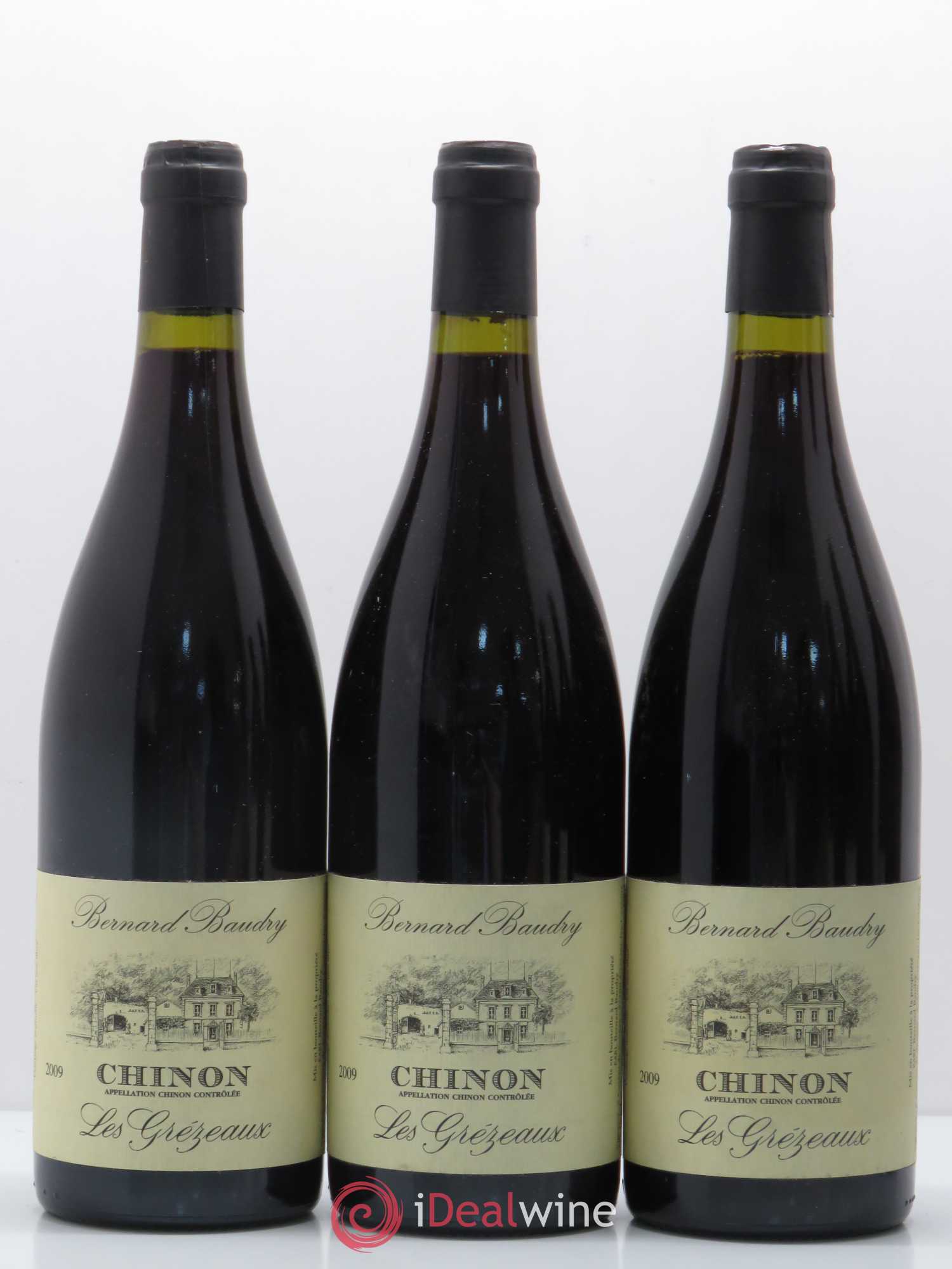 Chinon Les Grézeaux Bernard Baudry 2009 - Lot de 6 bouteilles - 1
