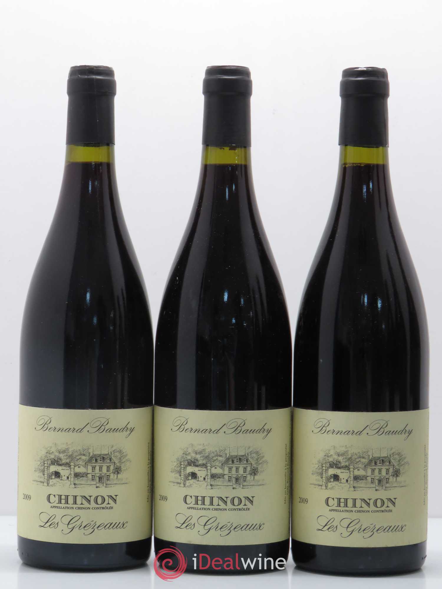 Chinon Les Grézeaux Bernard Baudry 2009 - Lot de 6 bouteilles - 2
