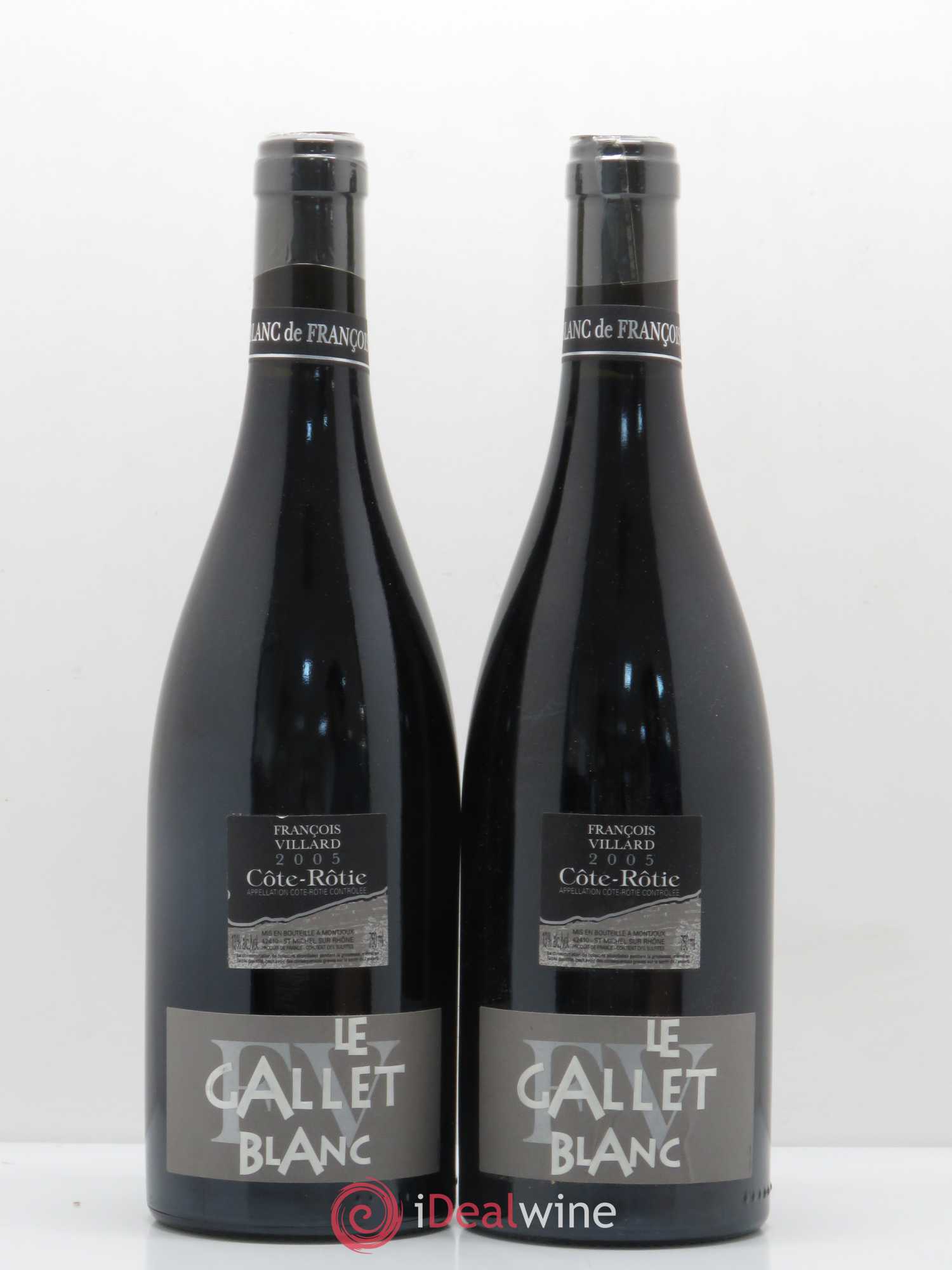 Côte-Rôtie Le Gallet Blanc François Villard 2005 - Lot de 2 bouteilles - 0