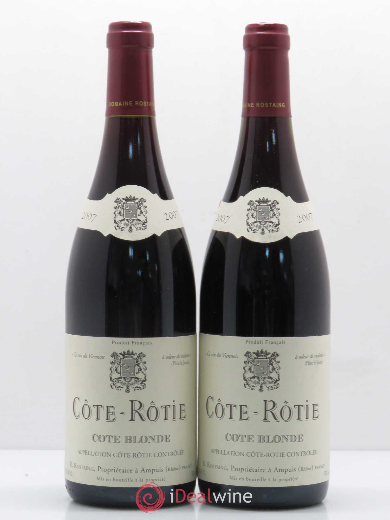 Côte-Rôtie Côte Blonde René Rostaing 2007 - Posten von 2 Flaschen - 0