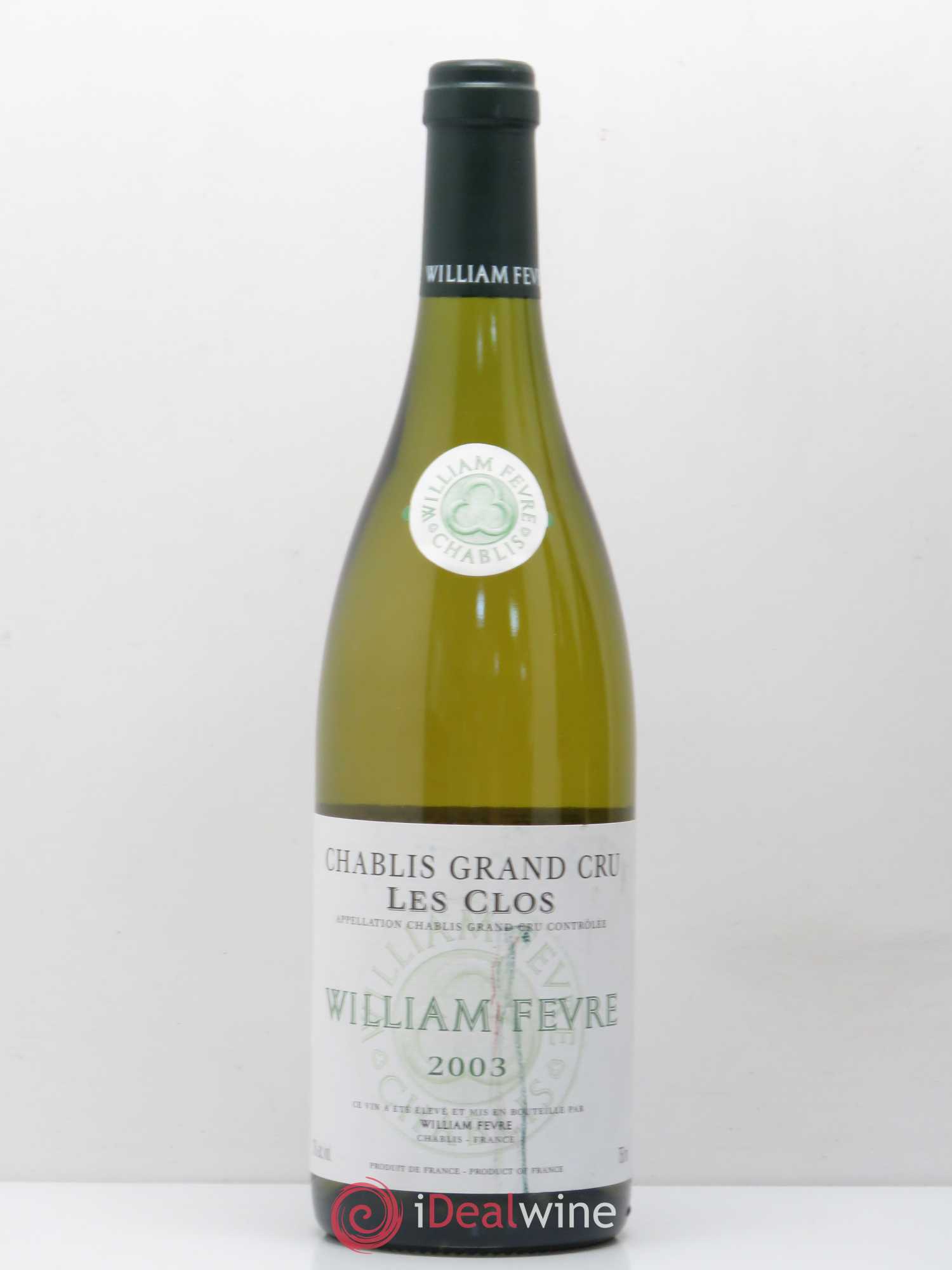 Chablis Grand Cru Les Clos William Fèvre 2003 - Lot de 1 bouteille - 0