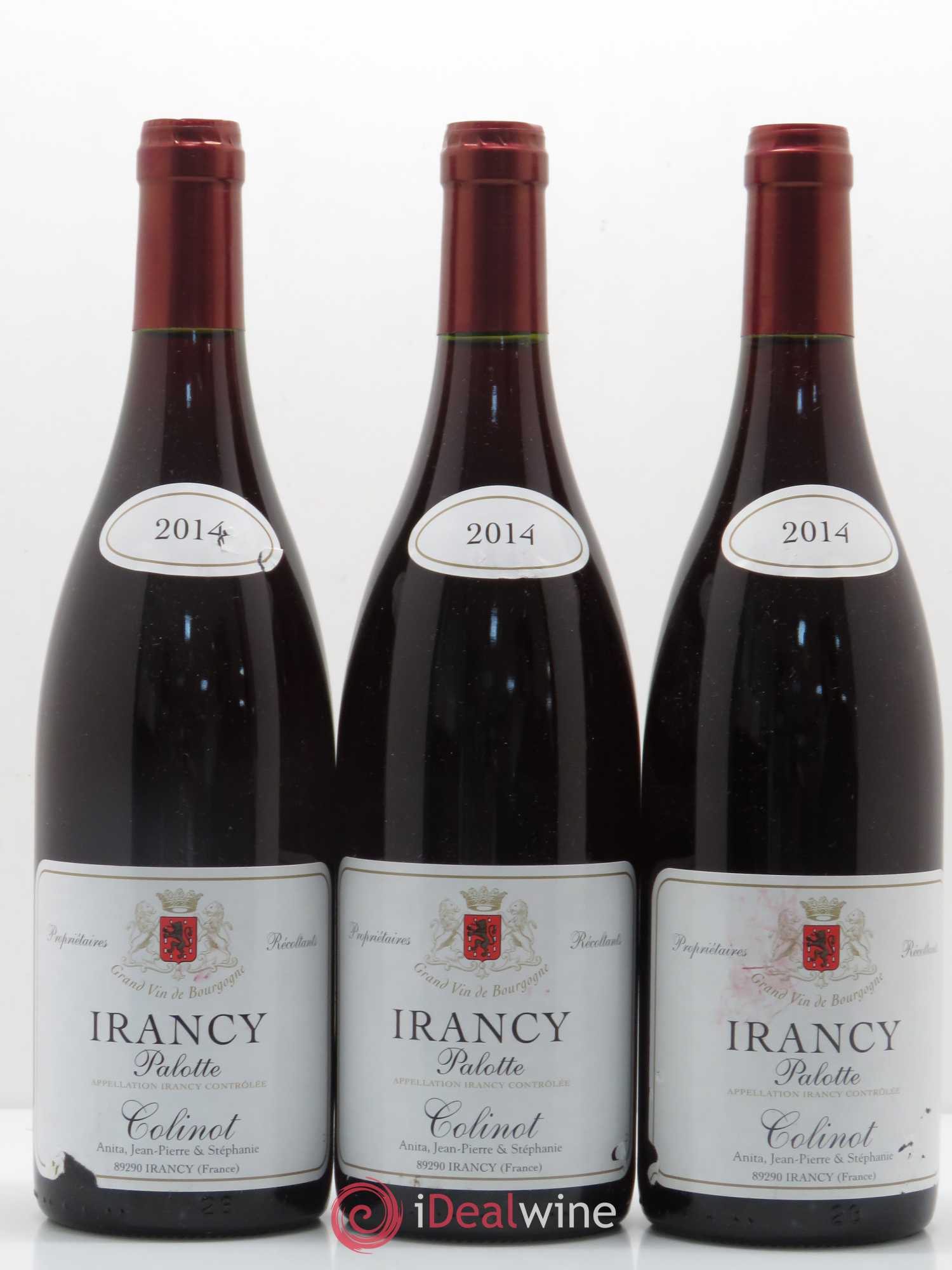 Irancy Palotte Colinot 2014 - Lot de 3 bouteilles - 0