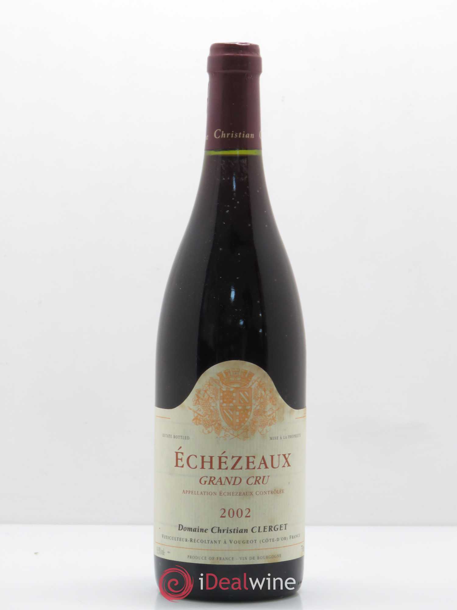 Echezeaux Grand Cru Christian Clerget 2002 - Lot de 1 bouteille - 0