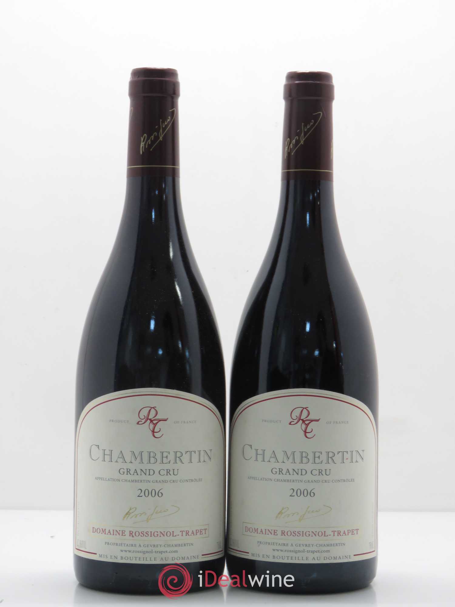 Chambertin Grand Cru Rossignol-Trapet (Domaine) 2006 - Lot de 2 bouteilles - 0