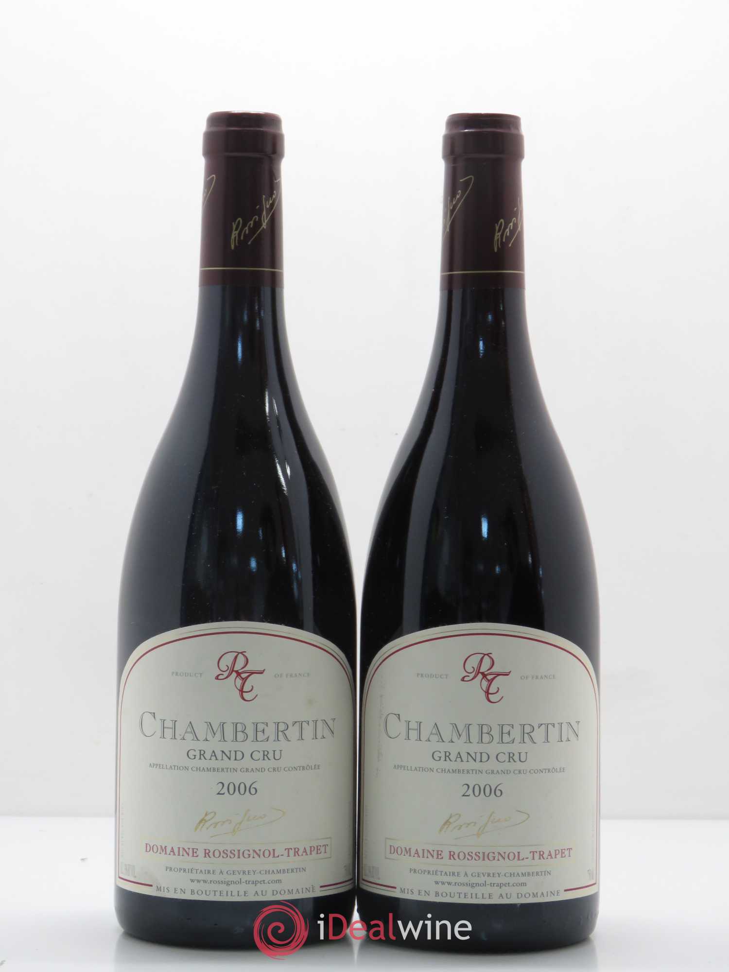 Chambertin Grand Cru Rossignol-Trapet (Domaine) 2006 - Lot de 2 bouteilles - 0
