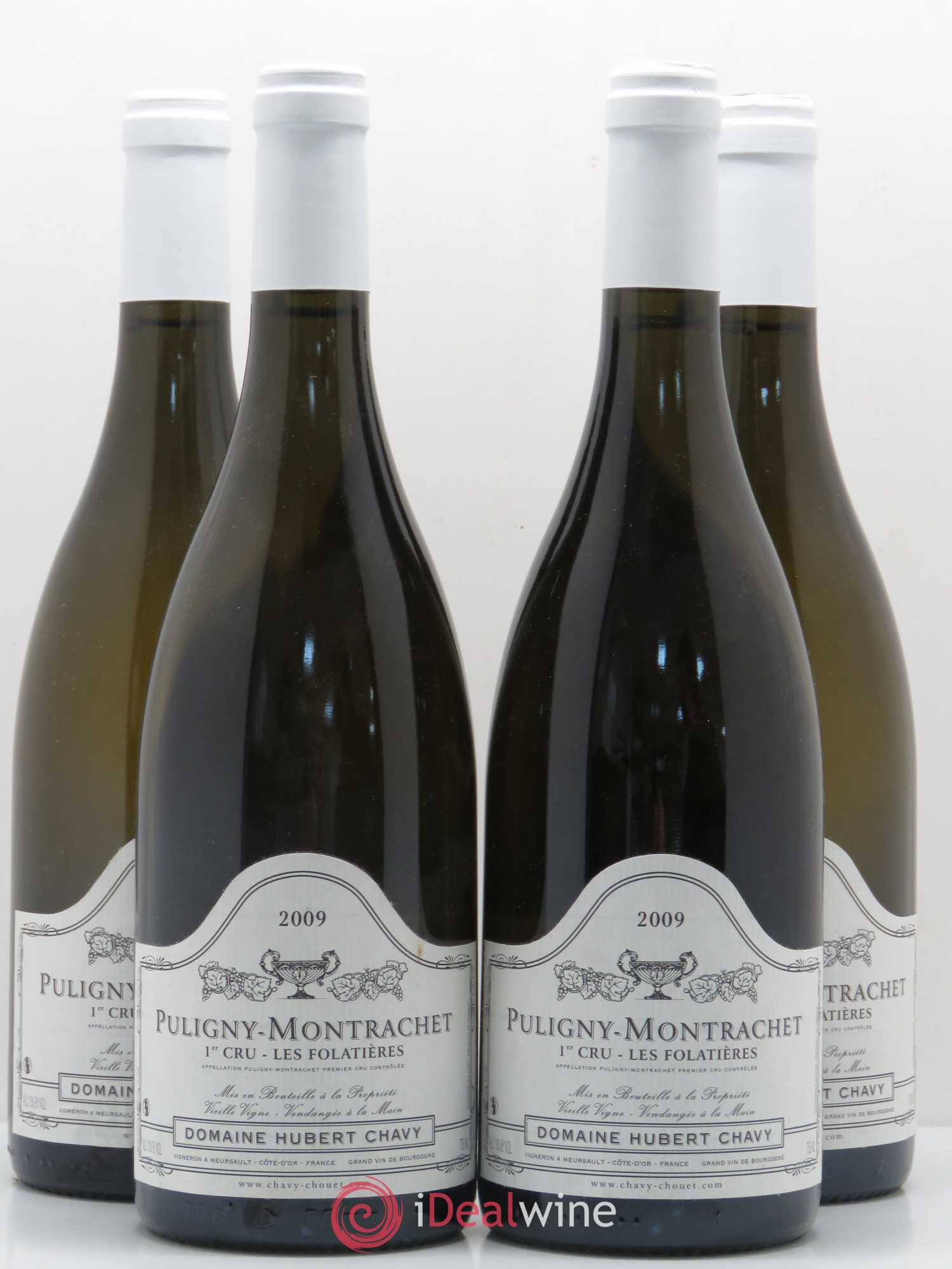 Puligny-Montrachet 1er Cru Les Folatières Domaine Hubert Chavy 2009 - Posten von 4 Flaschen - 0