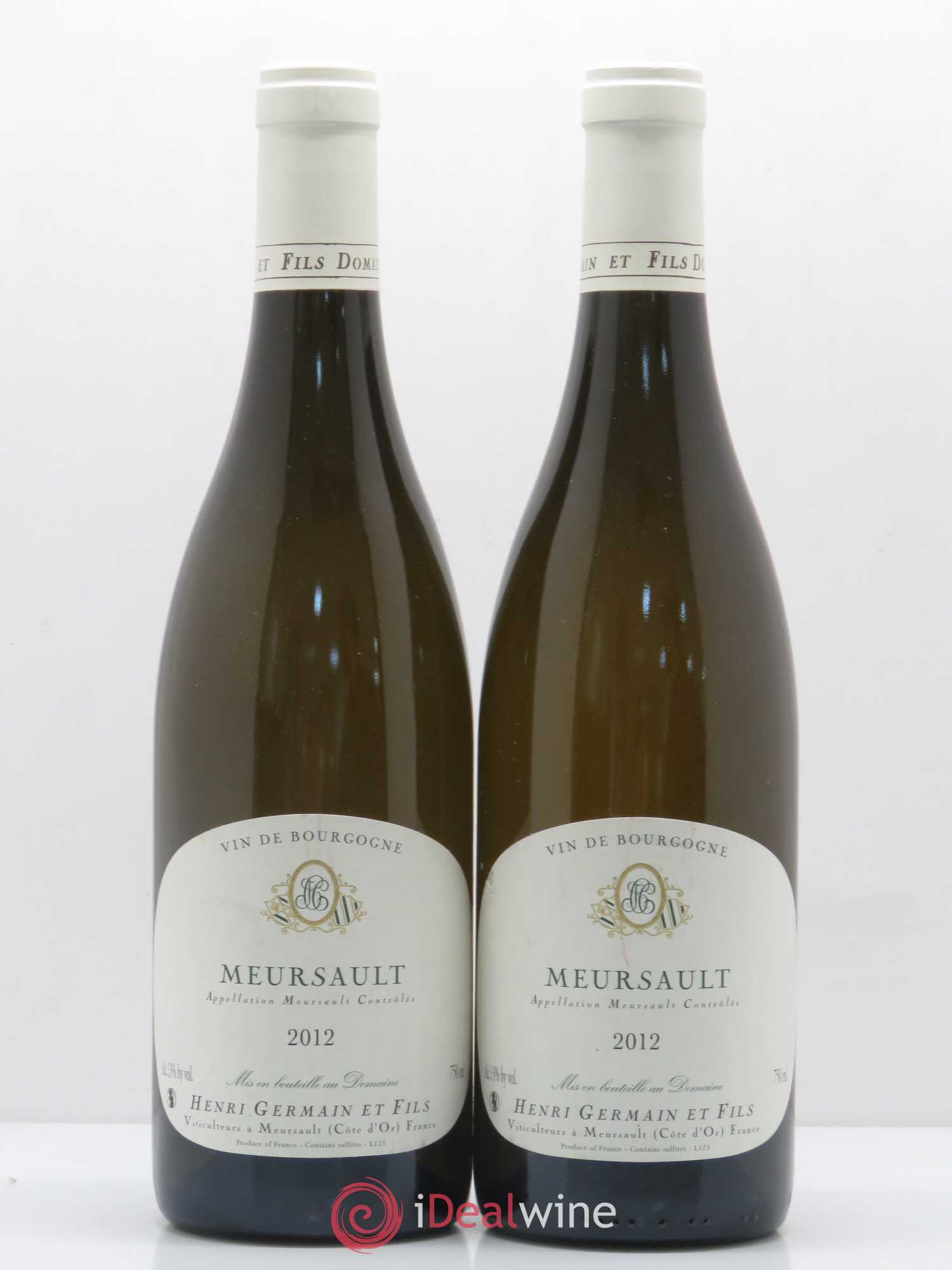 Meursault Henri Germain et Fils 2012 - Posten von 2 Flaschen - 0