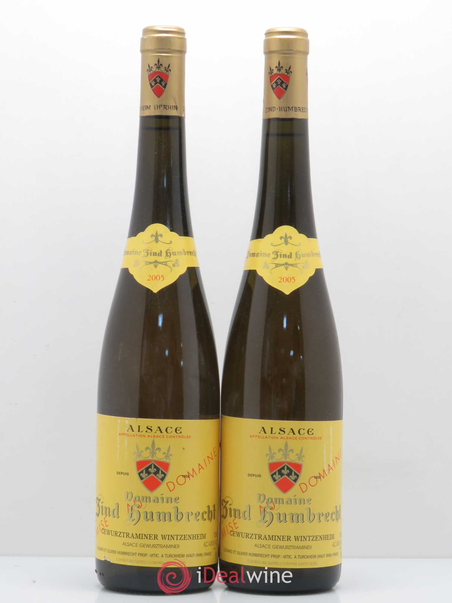 Alsace Gewurztraminer Zind-Humbrecht (Domaine) Wintzenheim 2005 - Posten von 2 Flaschen - 0