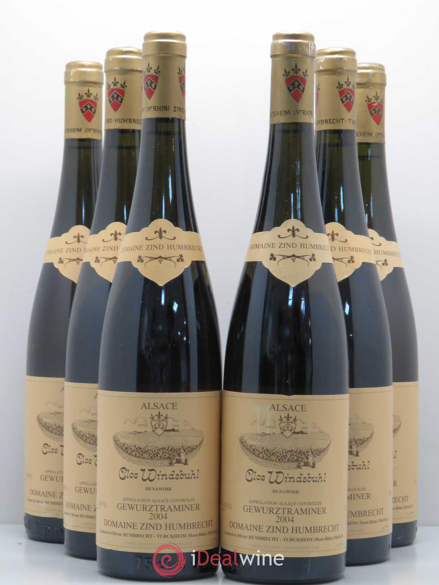Alsace Gewurztraminer Clos Windsbuhl Zind-Humbrecht (Domaine) 2004 - Lot de 6 bouteilles - 0