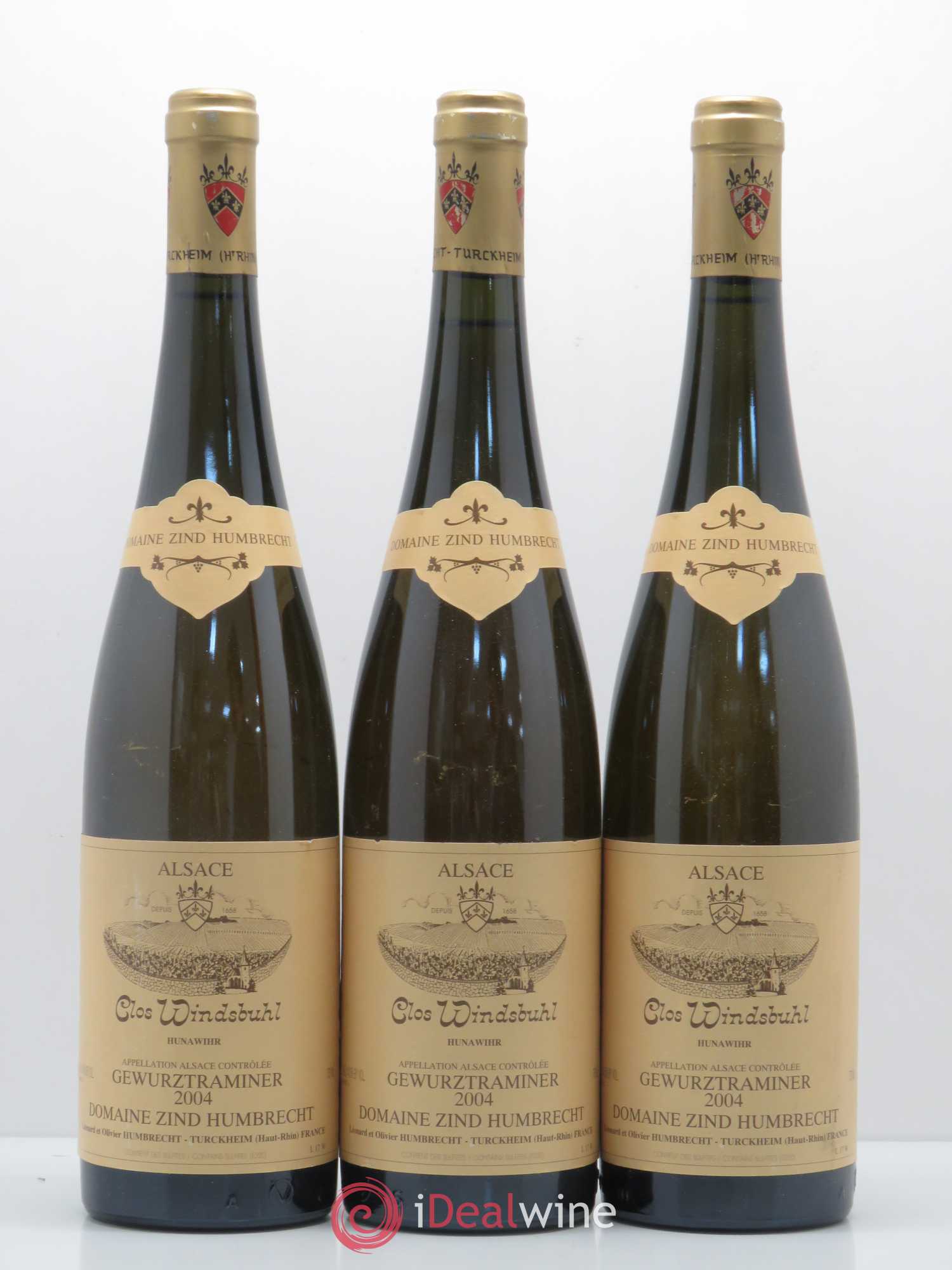 Alsace Gewurztraminer Clos Windsbuhl Zind-Humbrecht (Domaine) 2004 - Lot de 3 bouteilles - 0