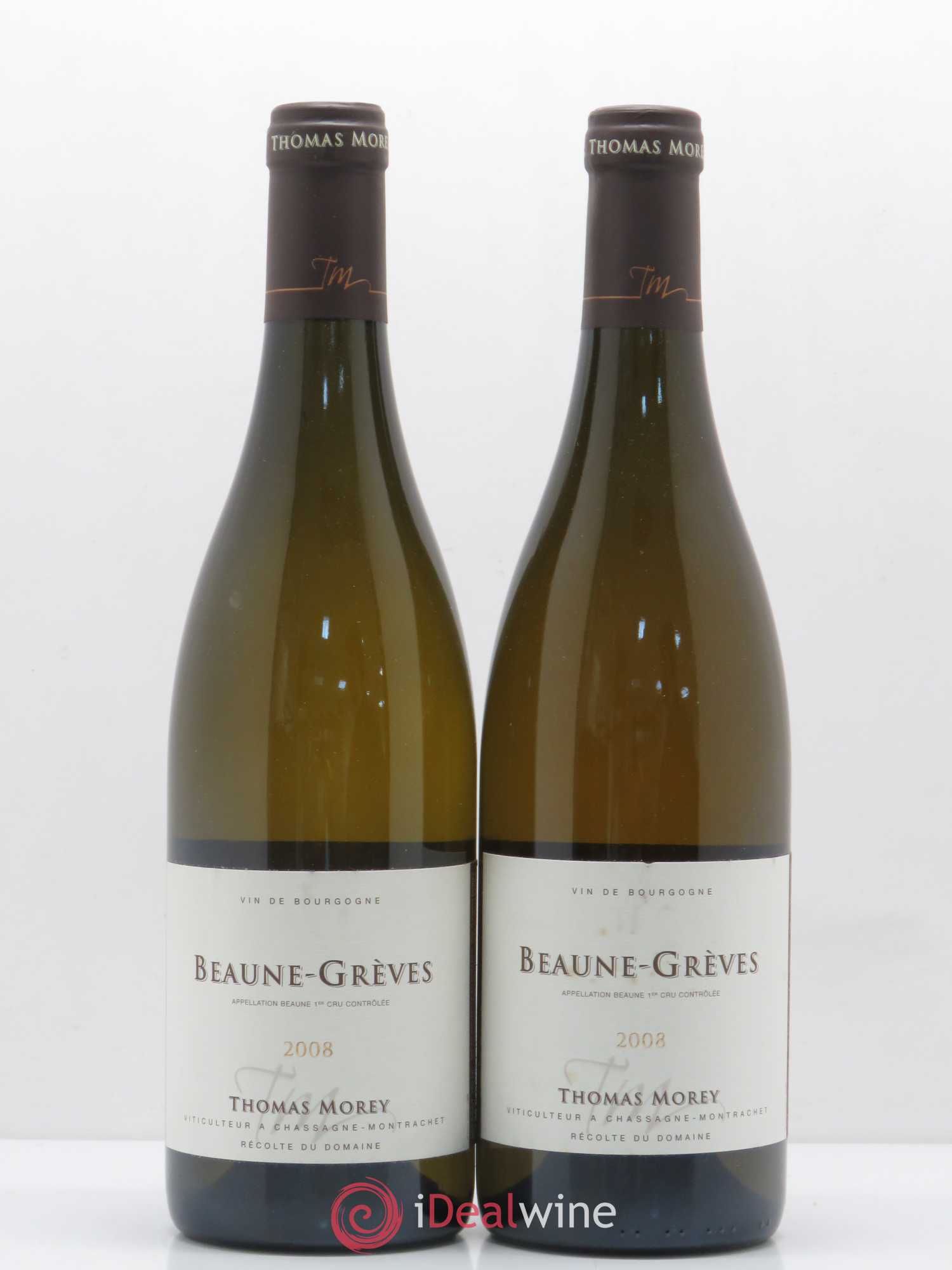 Beaune 1er Cru Grèves Domaine Thomas Morey 2008 - Posten von 2 Flaschen - 0