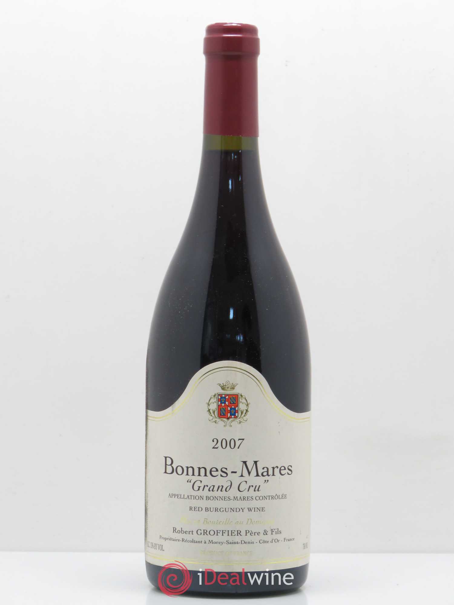 Bonnes-Mares Grand Cru Robert Groffier Père & Fils (Domaine) 2007 - Lot de 1 bouteille - 0