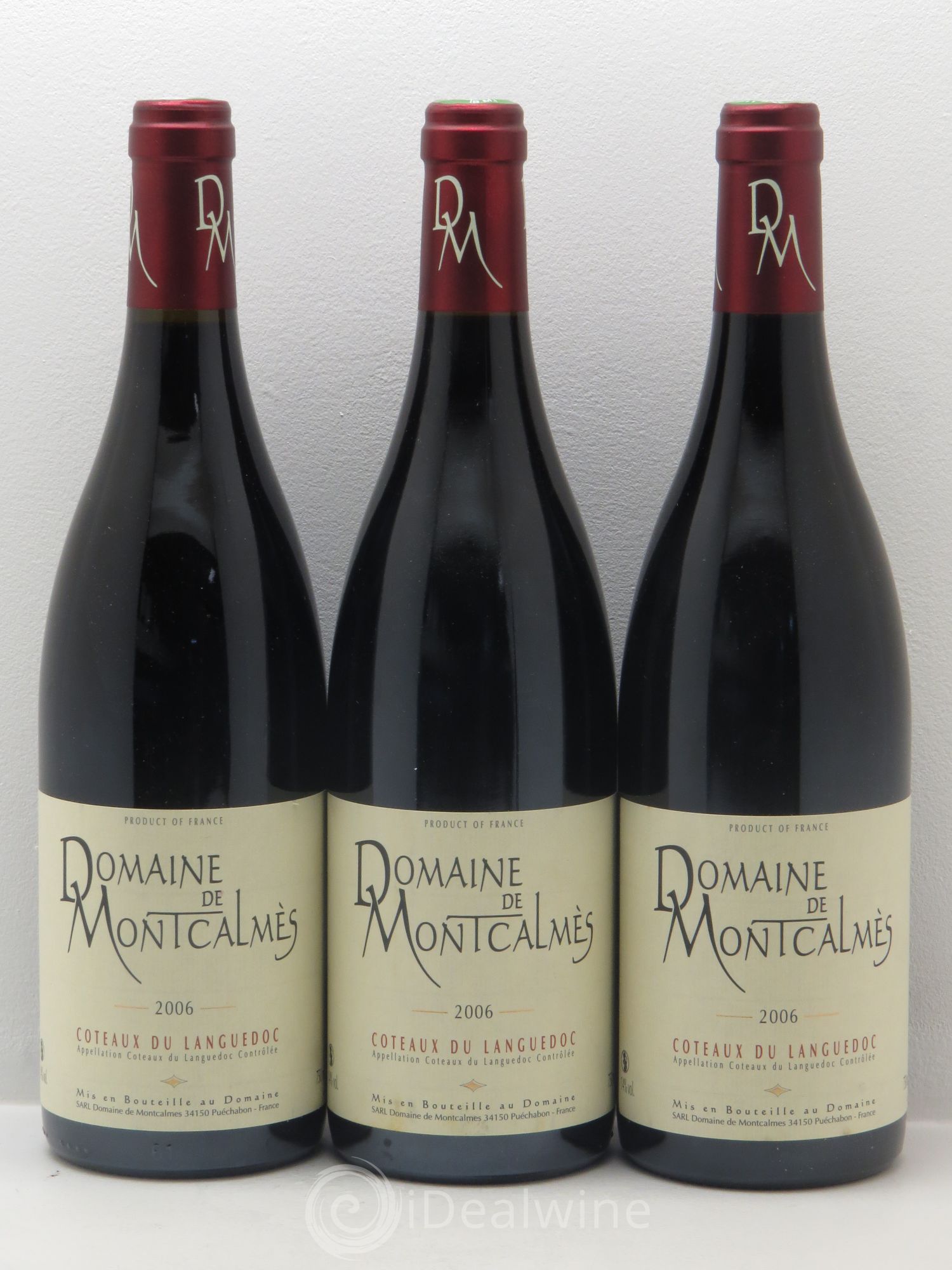 Terrasses du Larzac Domaine de Montcalmès Frédéric Pourtalié 2006 - Lot de 3 bouteilles - 0