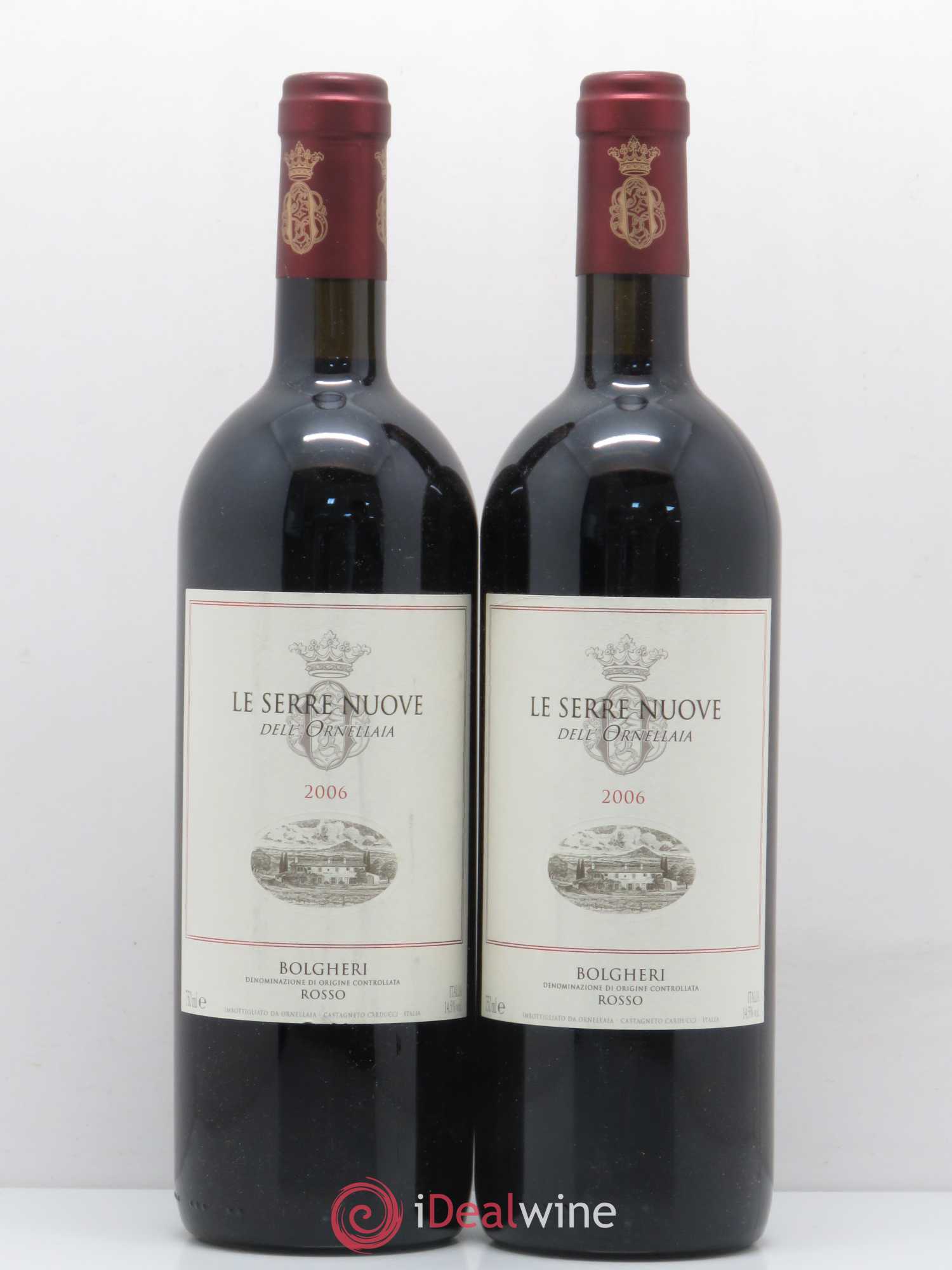 Bolgheri Tenuta Dell'Ornellaia DOC Le Serre Nuove dell'Ornellaia Frescobaldi 2006 - Lot de 2 bouteilles - 0