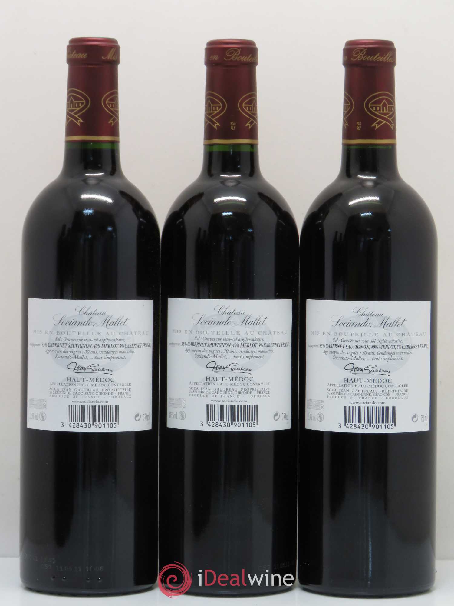Château Sociando Mallet 2009 - Lot de 6 bouteilles - 4