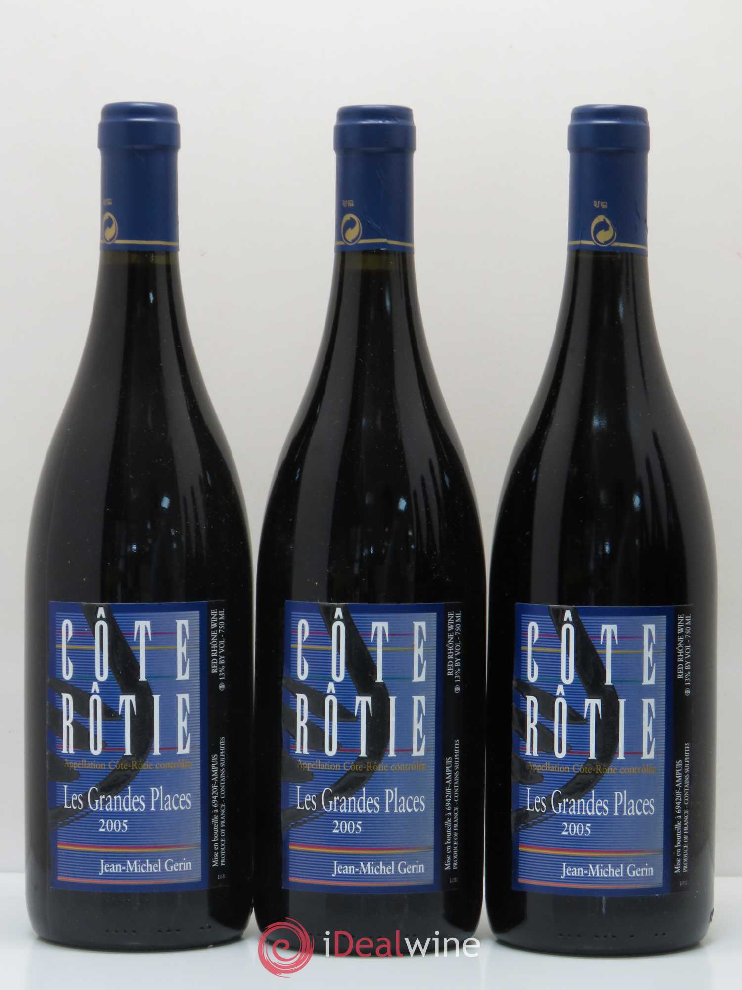 Côte-Rôtie Les Grandes Places Jean-Michel Gerin 2005 - Lotto di 6 bottiglie - 1