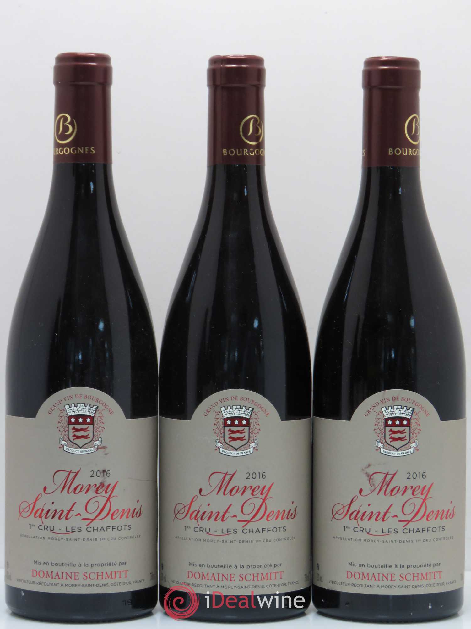 Morey Saint-Denis 1er Cru Les Chaffots Domaine Schmitt 2016 - Lot de 6 bouteilles - 2