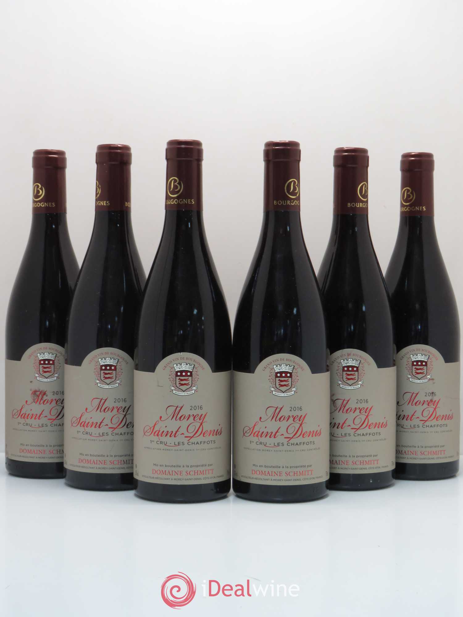 Morey Saint-Denis 1er Cru Les Chaffots Domaine Schmitt 2016 - Lot de 6 bouteilles - 0