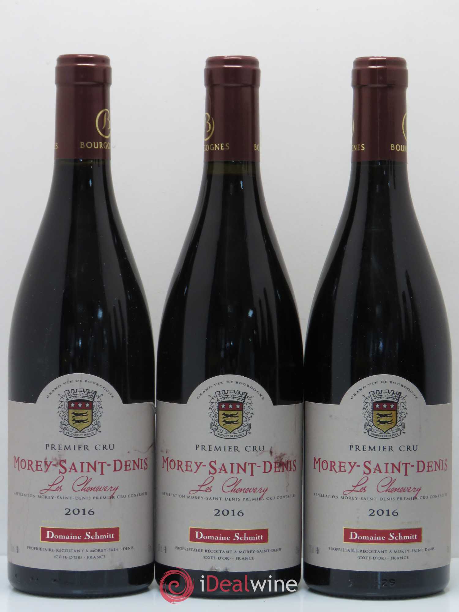 Morey-Saint-Denis 1er Cru Les Chenevery Domaine Schmitt 2016 - Posten von 6 Flaschen - 1