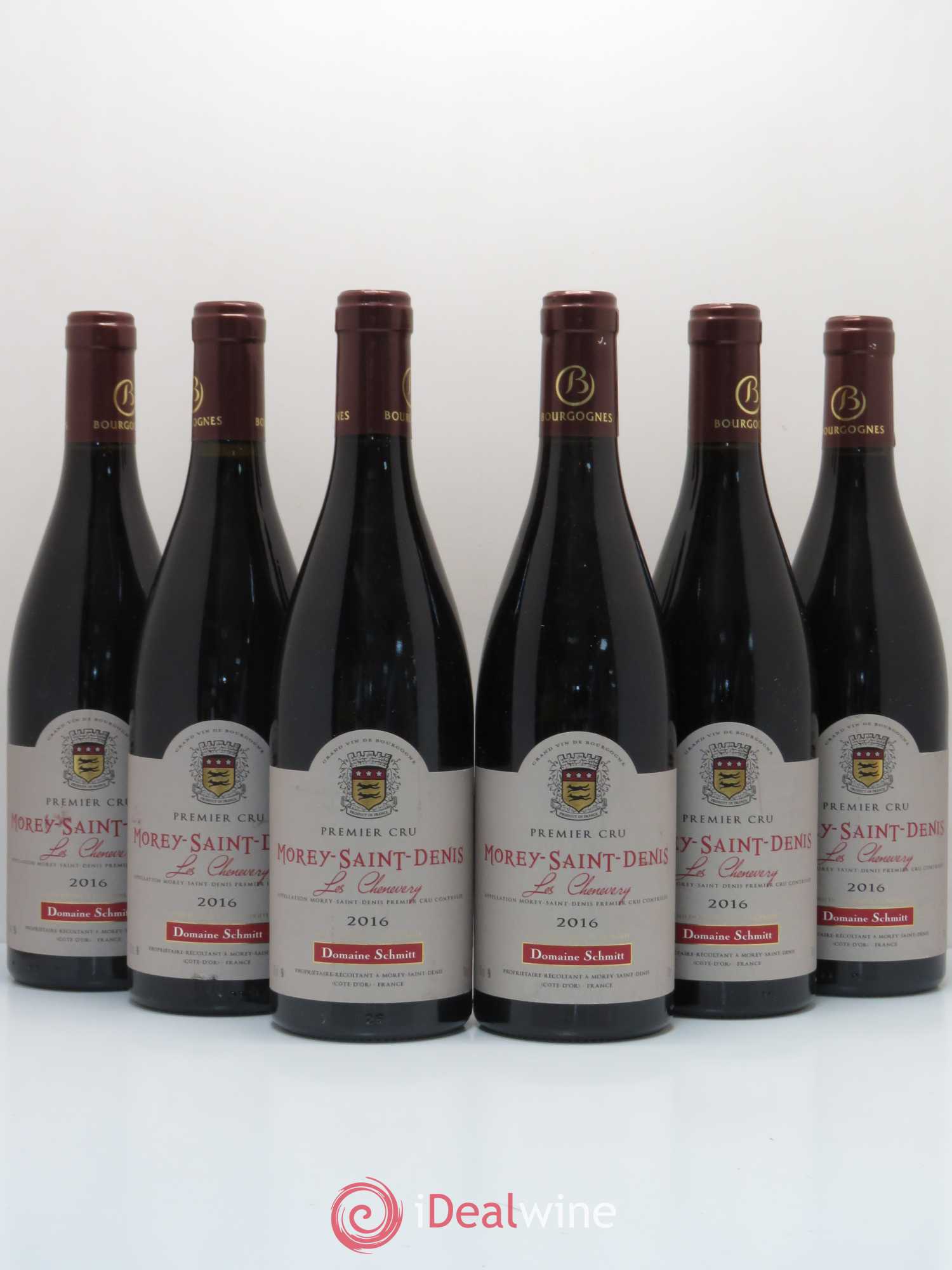 Morey-Saint-Denis 1er Cru Les Chenevery Domaine Schmitt 2016 - Posten von 6 Flaschen - 0