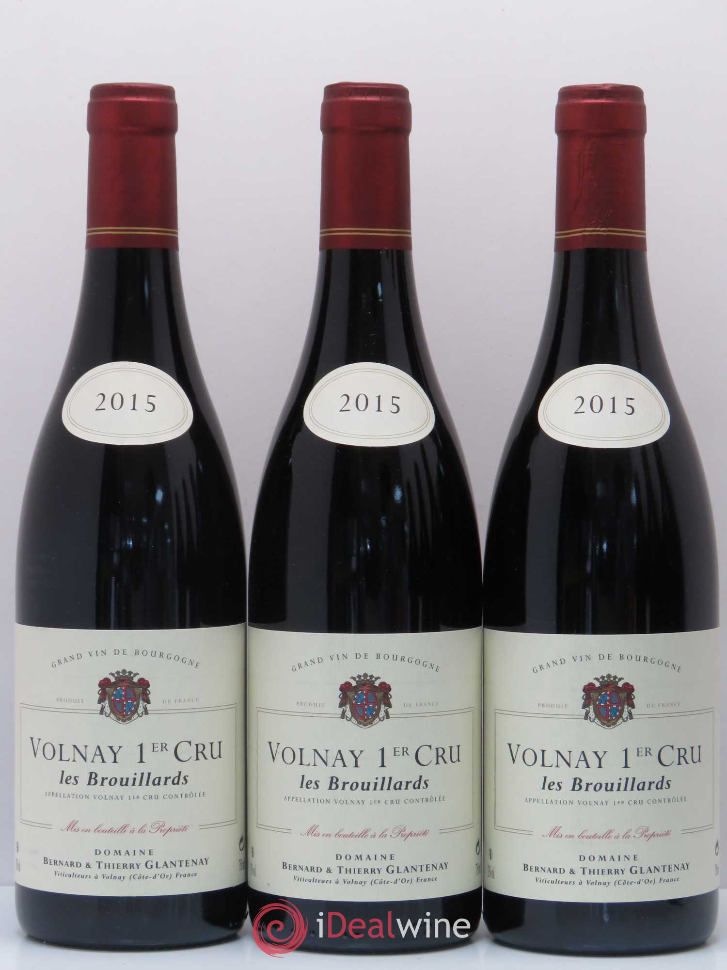 Volnay 1er Cru Les Brouillards Bernard et Thierry Glantenay (Domaine) 2015 - Lot de 6 bouteilles - 1