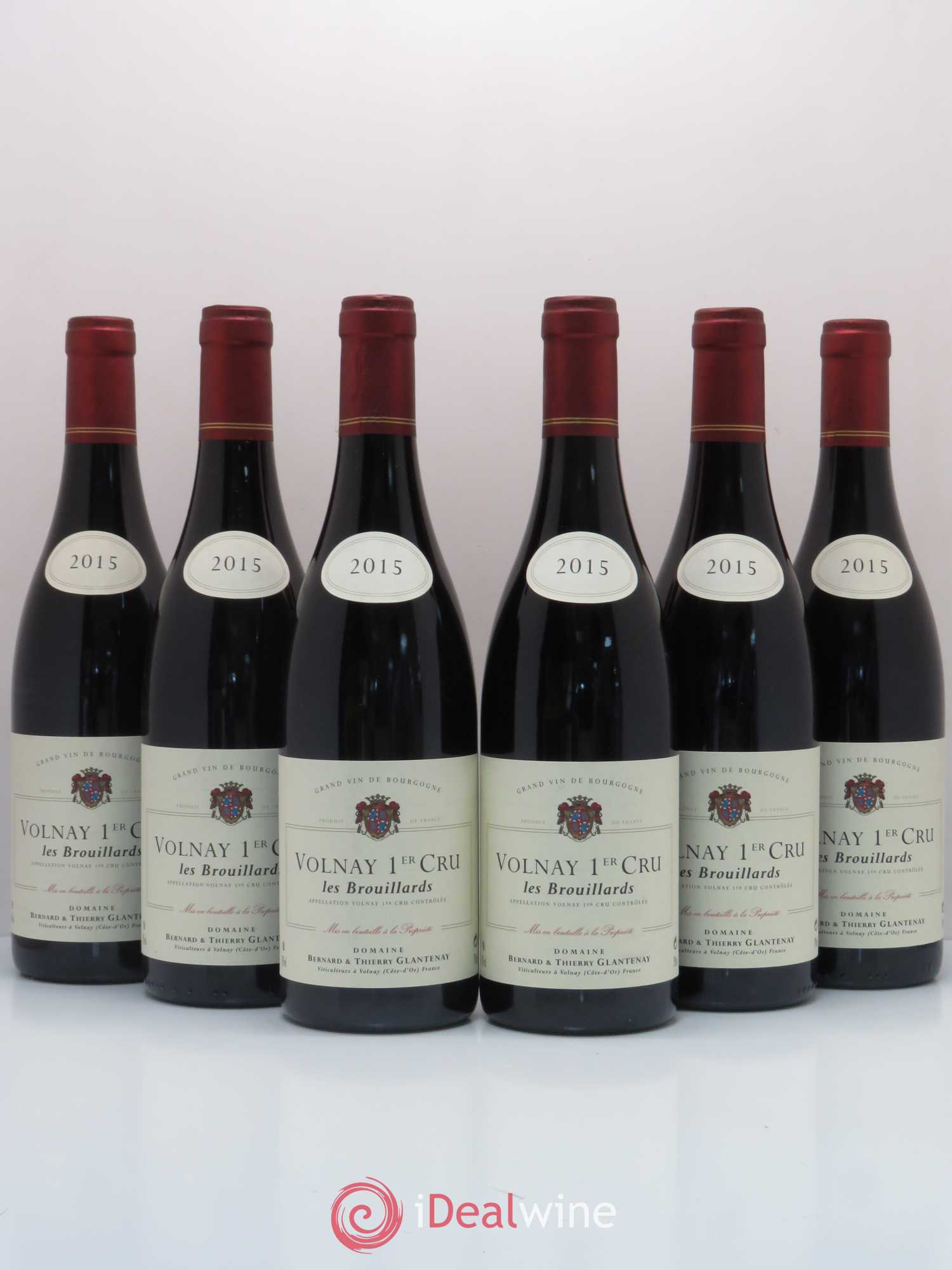 Volnay 1er Cru Les Brouillards Bernard et Thierry Glantenay (Domaine) 2015 - Lot de 6 bouteilles - 0