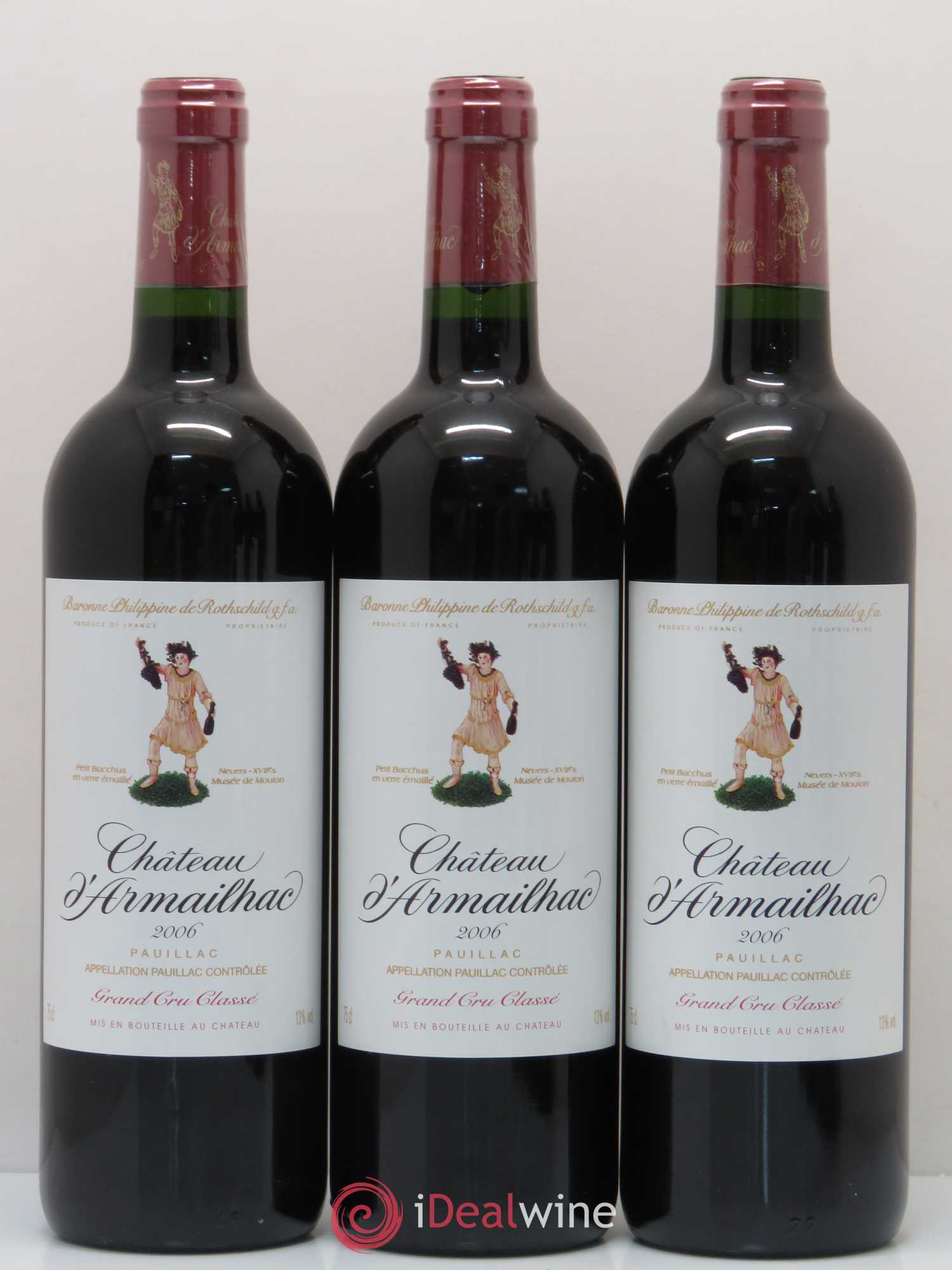 Château d' Armailhac - Mouton Baron(ne) Philippe 5ème Grand Cru Classé 2006 - Lot de 12 bouteilles - 2