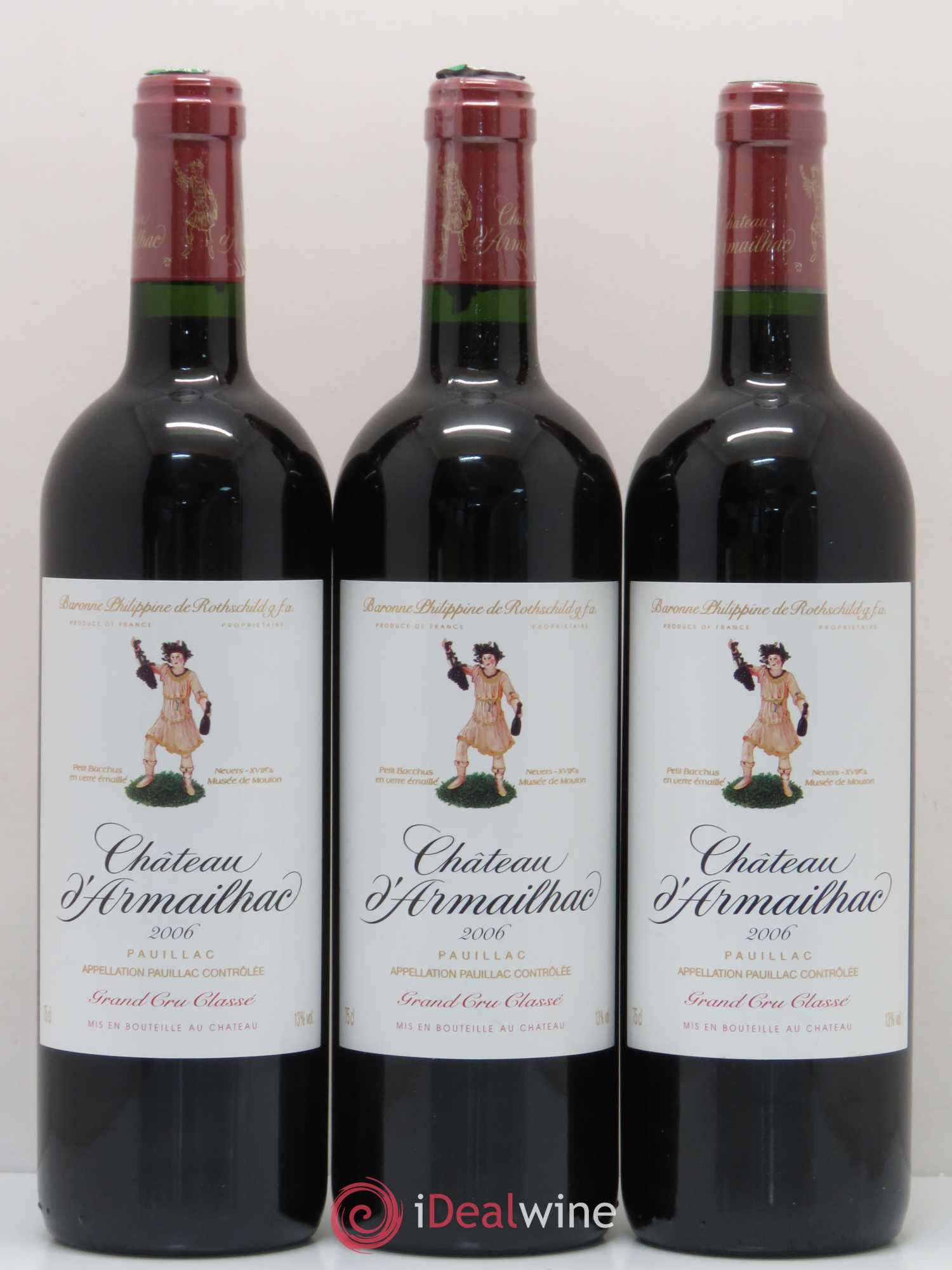 Château d' Armailhac - Mouton Baron(ne) Philippe 5ème Grand Cru Classé 2006 - Lot de 12 bouteilles - 3