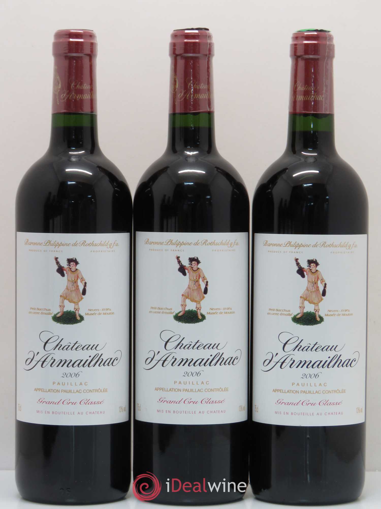 Château d' Armailhac - Mouton Baron(ne) Philippe 5ème Grand Cru Classé 2006 - Lot de 12 bouteilles - 4