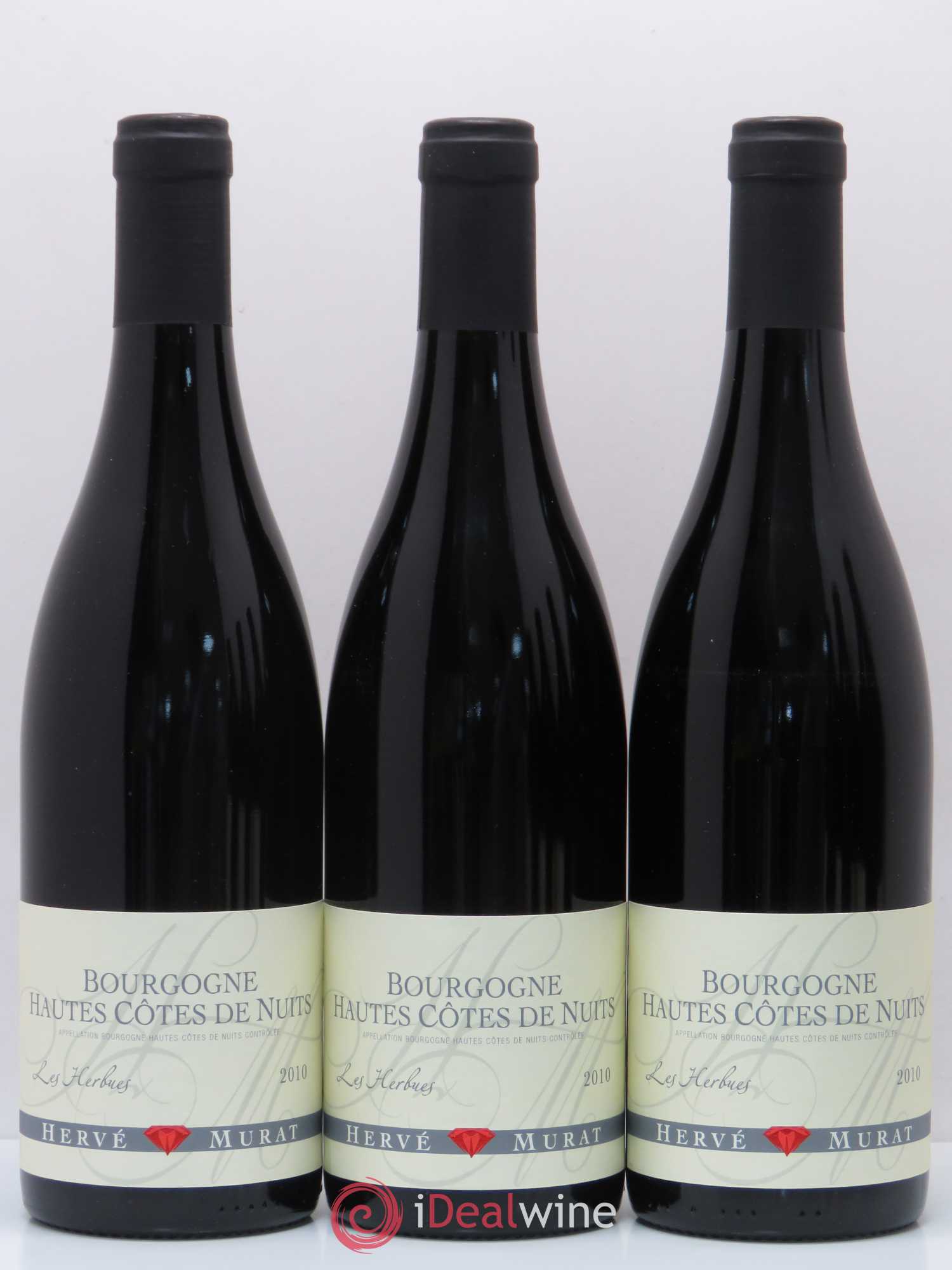 Hautes-Côtes de Nuits Les Herbues Hervé Murat 2010 - Posten von 6 Flaschen - 1