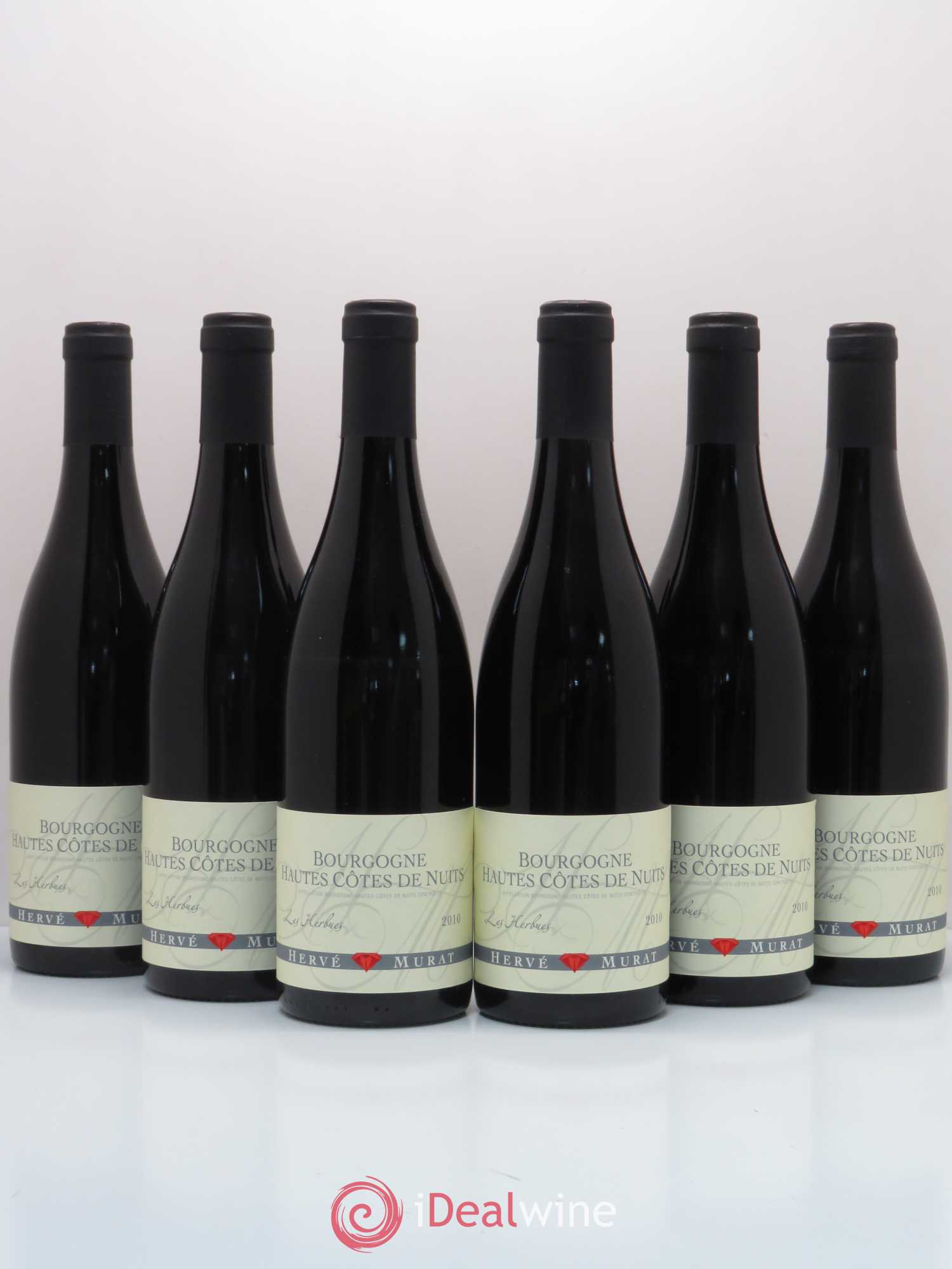 Hautes-Côtes de Nuits Les Herbues Hervé Murat 2010 - Posten von 6 Flaschen - 0
