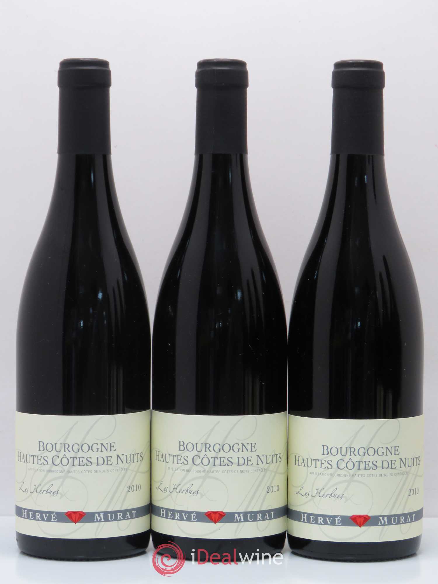 Hautes-Côtes de Nuits Les Herbues Hervé Murat 2010 - Posten von 6 Flaschen - 1