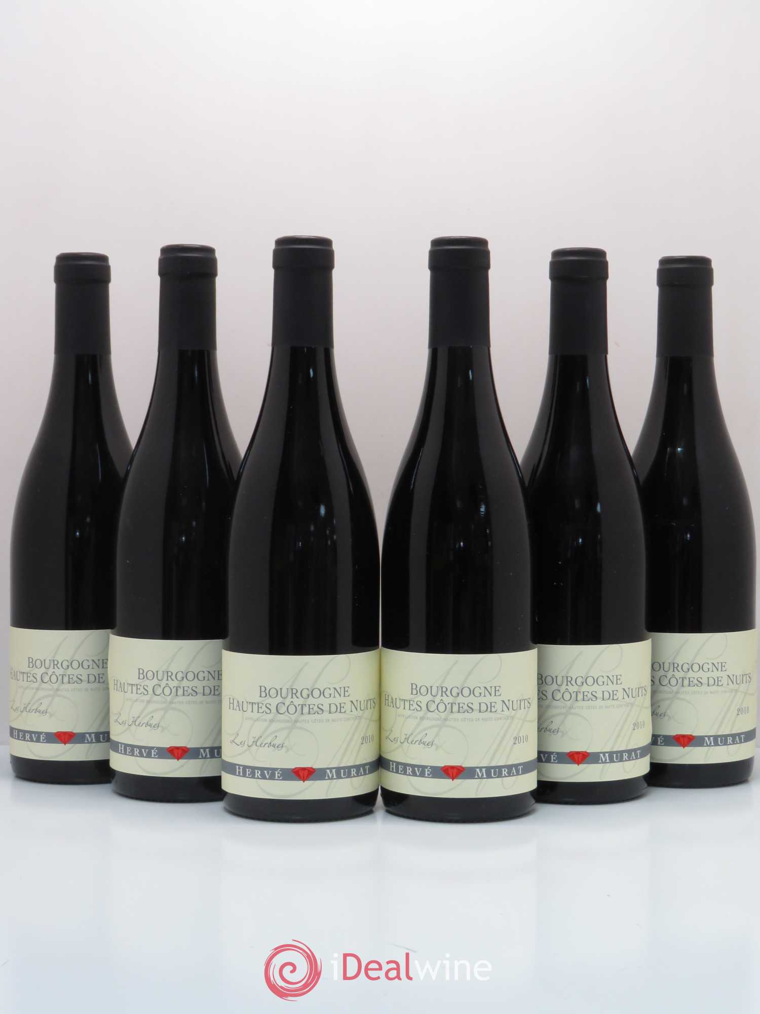 Hautes-Côtes de Nuits Les Herbues Hervé Murat 2010 - Posten von 6 Flaschen - 0
