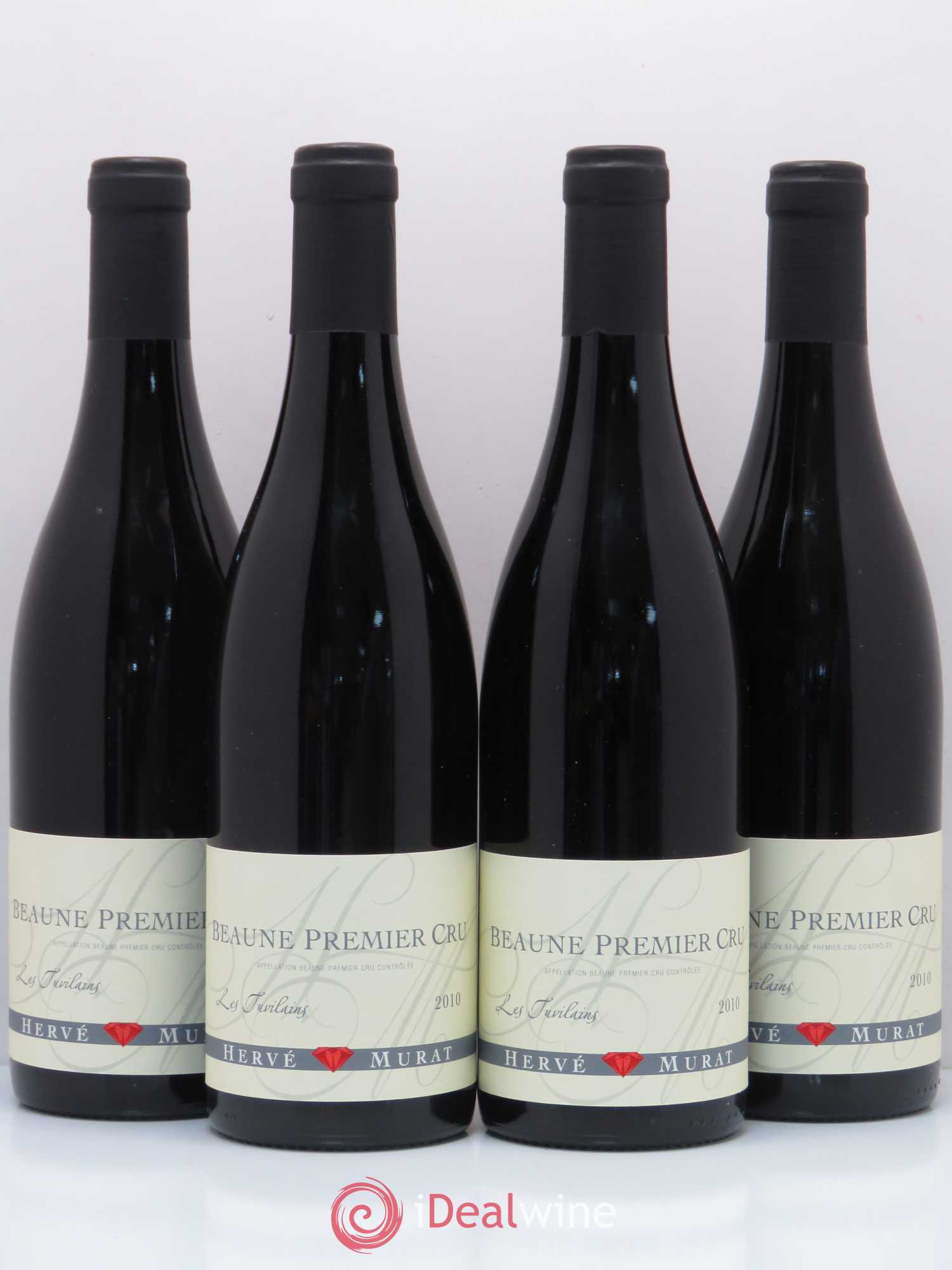Beaune 1er Cru Les Tuvilains Hervé Murat 2010 - Posten von 4 Flaschen - 0
