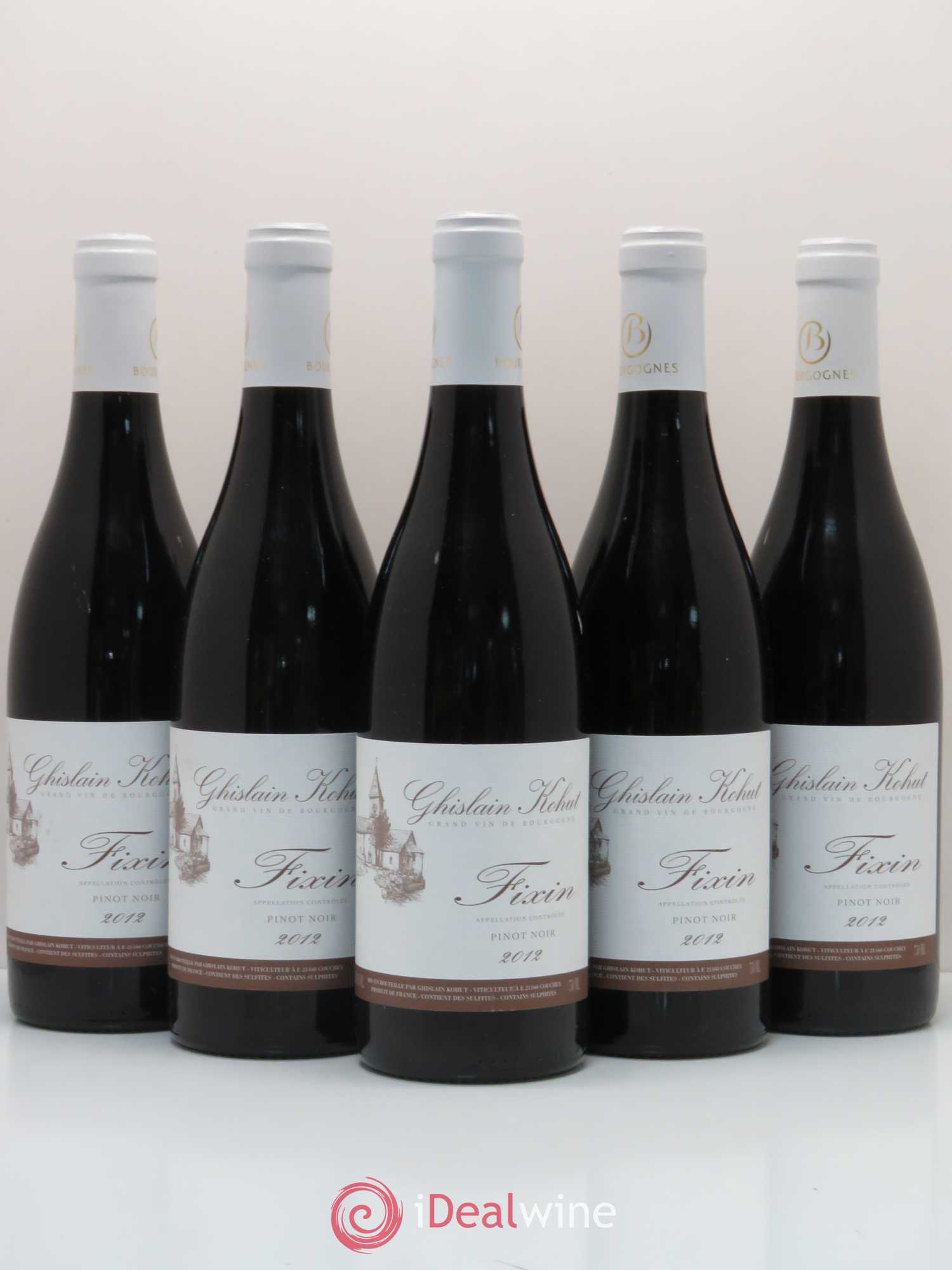 Fixin Ghislain Kohut 2012 - Lot de 5 bouteilles - 0
