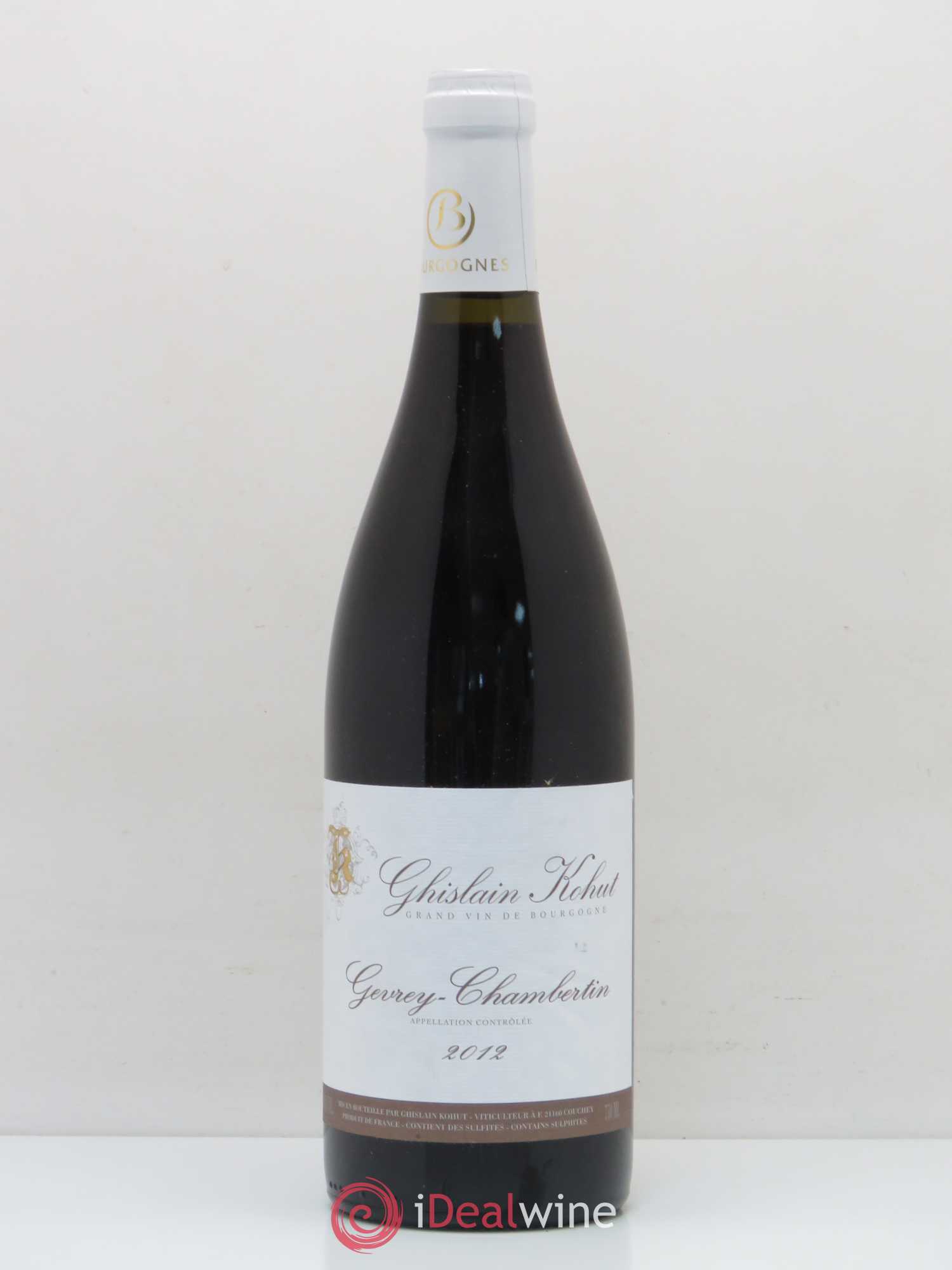 Gevrey-Chambertin Ghislain Kohut 2012 - Lot de 1 bouteille - 0