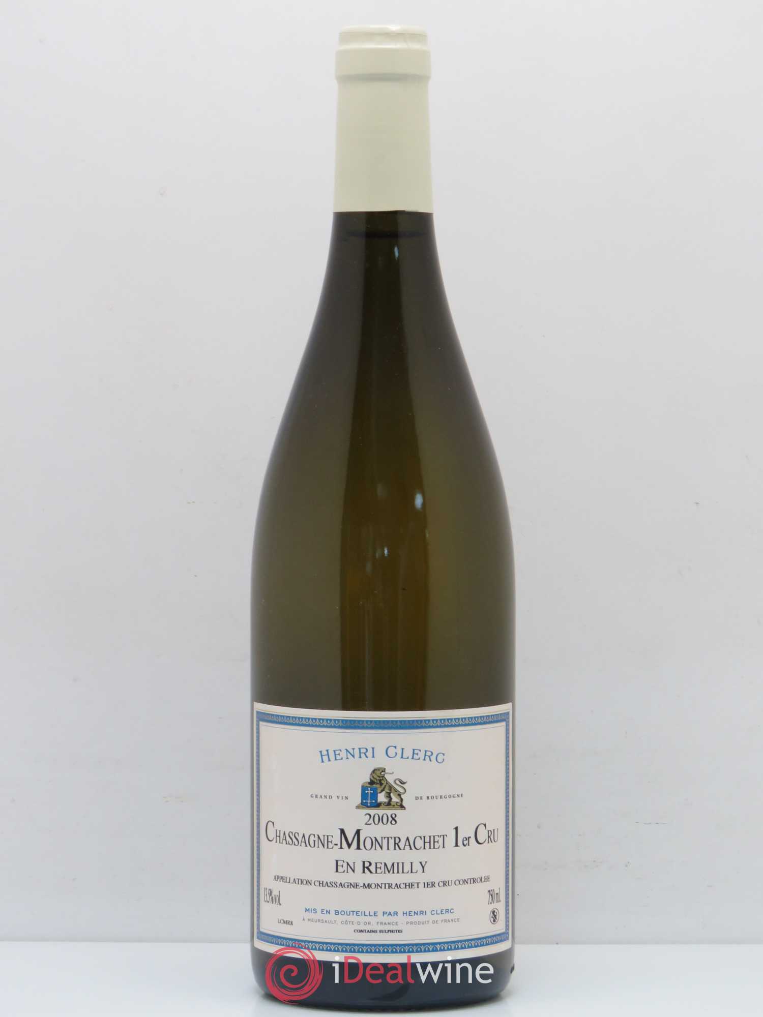 Chassagne-Montrachet 1er Cru En Remilly Henri Clerc 2008 - Posten von 1 Flasche - 0