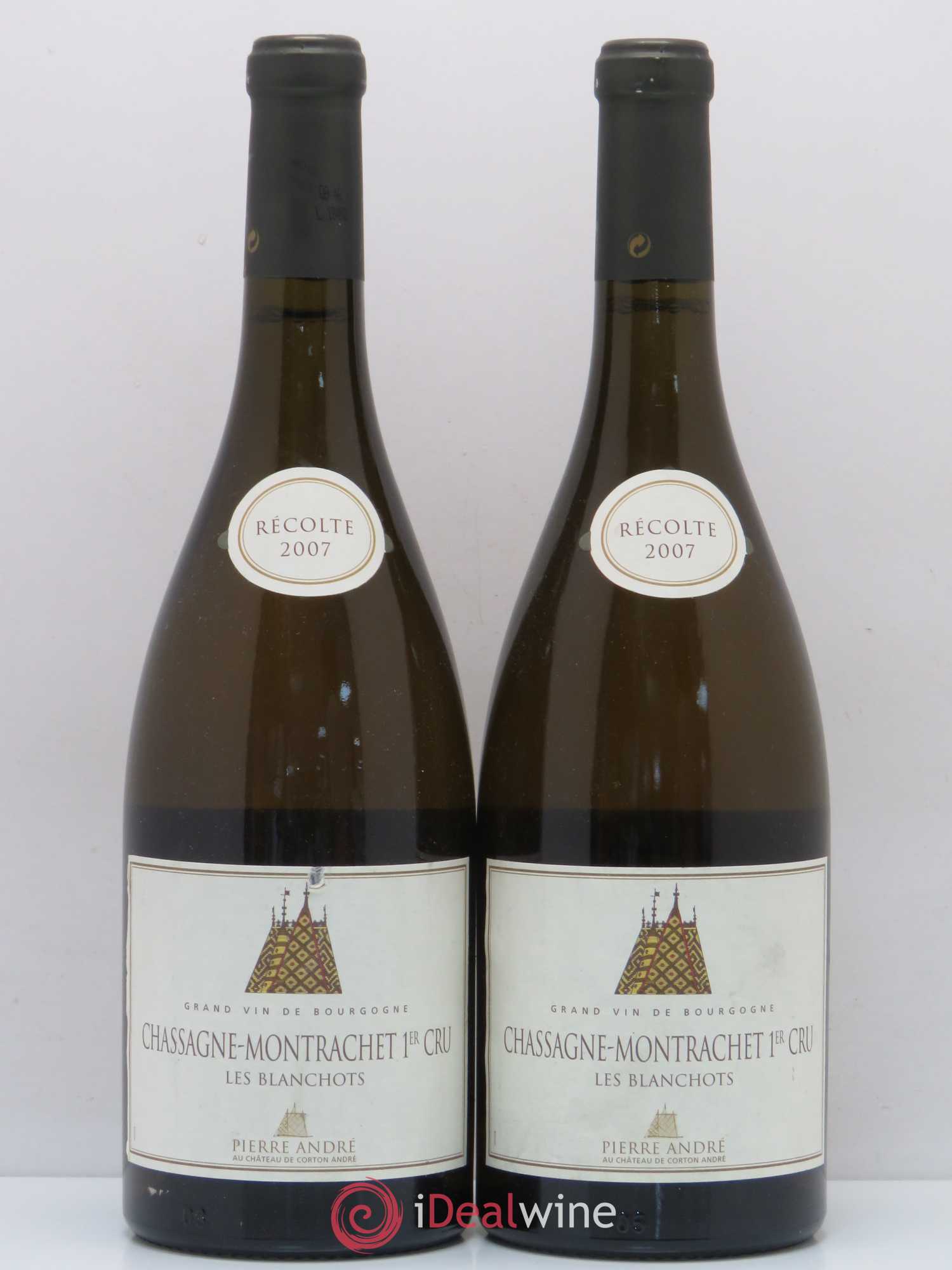 Chassagne-Montrachet 1er Cru Les Blanchots Pierre André Château de Corton 2007 - Posten von 2 Flaschen - 0