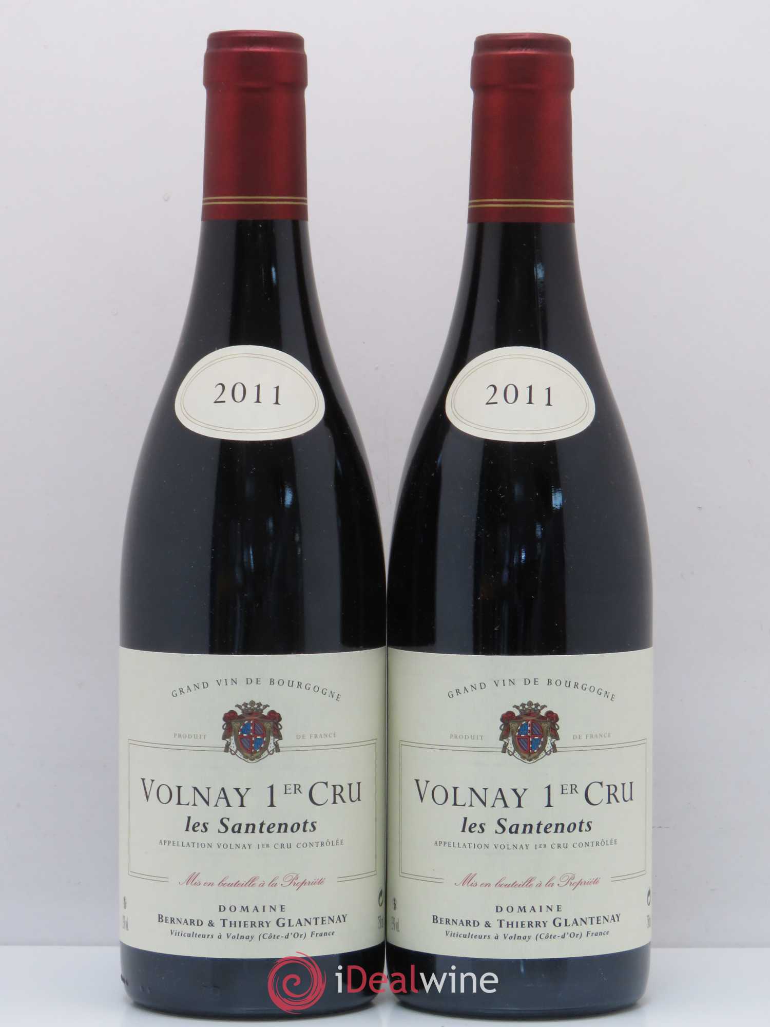 Volnay 1er Cru Les Santenots Bernard et Thierry Glantenay (Domaine) 2011 - Lot de 2 bouteilles - 0