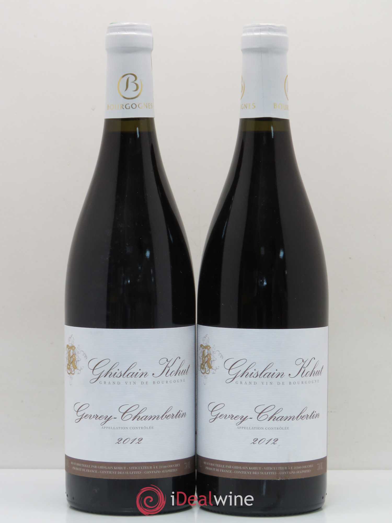 Gevrey-Chambertin Ghislain Kohut 2012 - Lot de 5 bouteilles - 2
