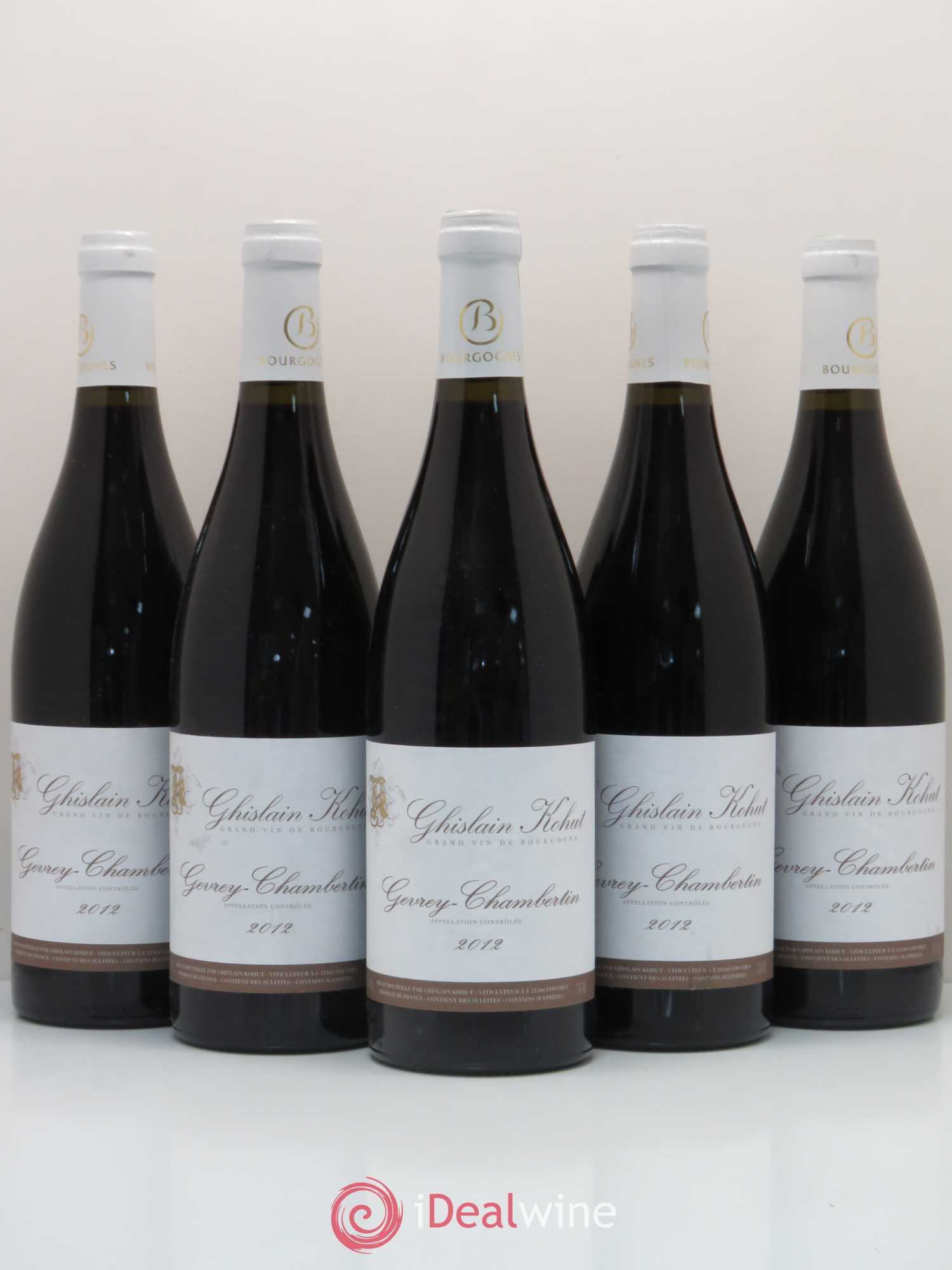 Gevrey-Chambertin Ghislain Kohut 2012 - Lot de 5 bouteilles - 0