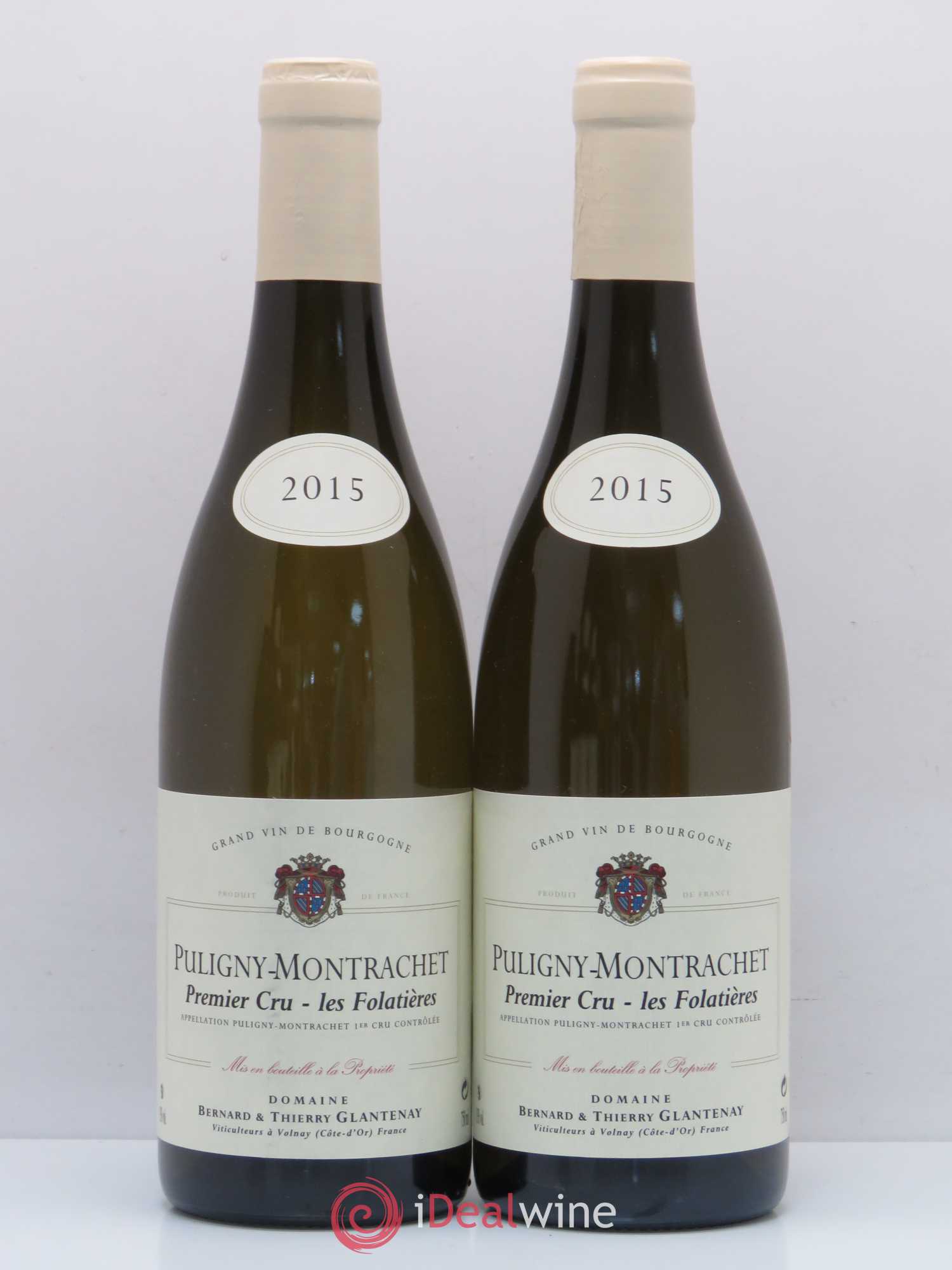 Puligny-Montrachet 1er Cru Les Folatières Bernard et Thierry Glantenay (Domaine) 2015 - Lot de 5 bouteilles - 2