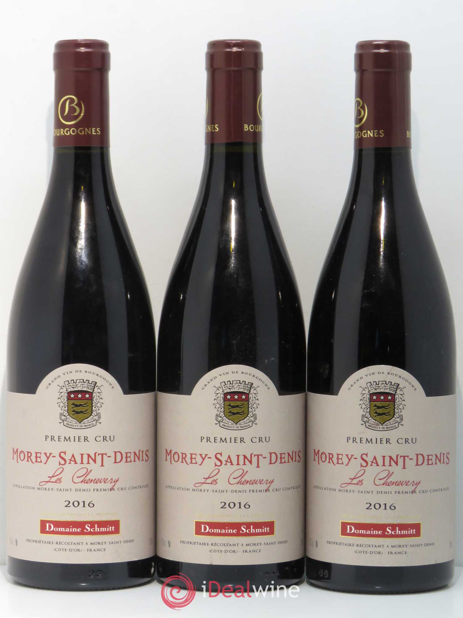 Morey-Saint-Denis 1er Cru Les Chenevery Domaine Schmitt 2016 - Posten von 3 Flaschen - 0